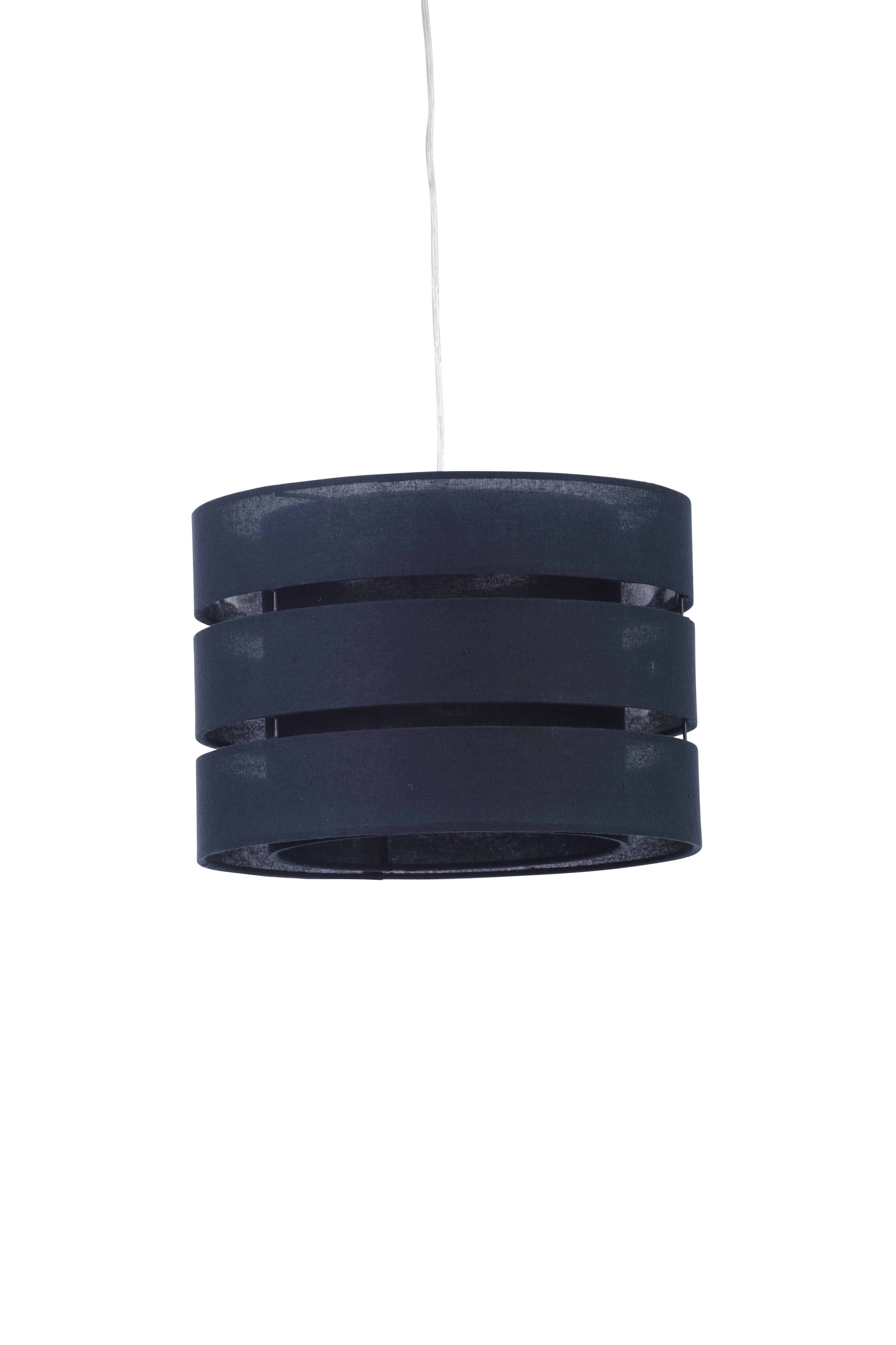 Trio Midnight blue Pendant Cylinder Light shade (D)28cm