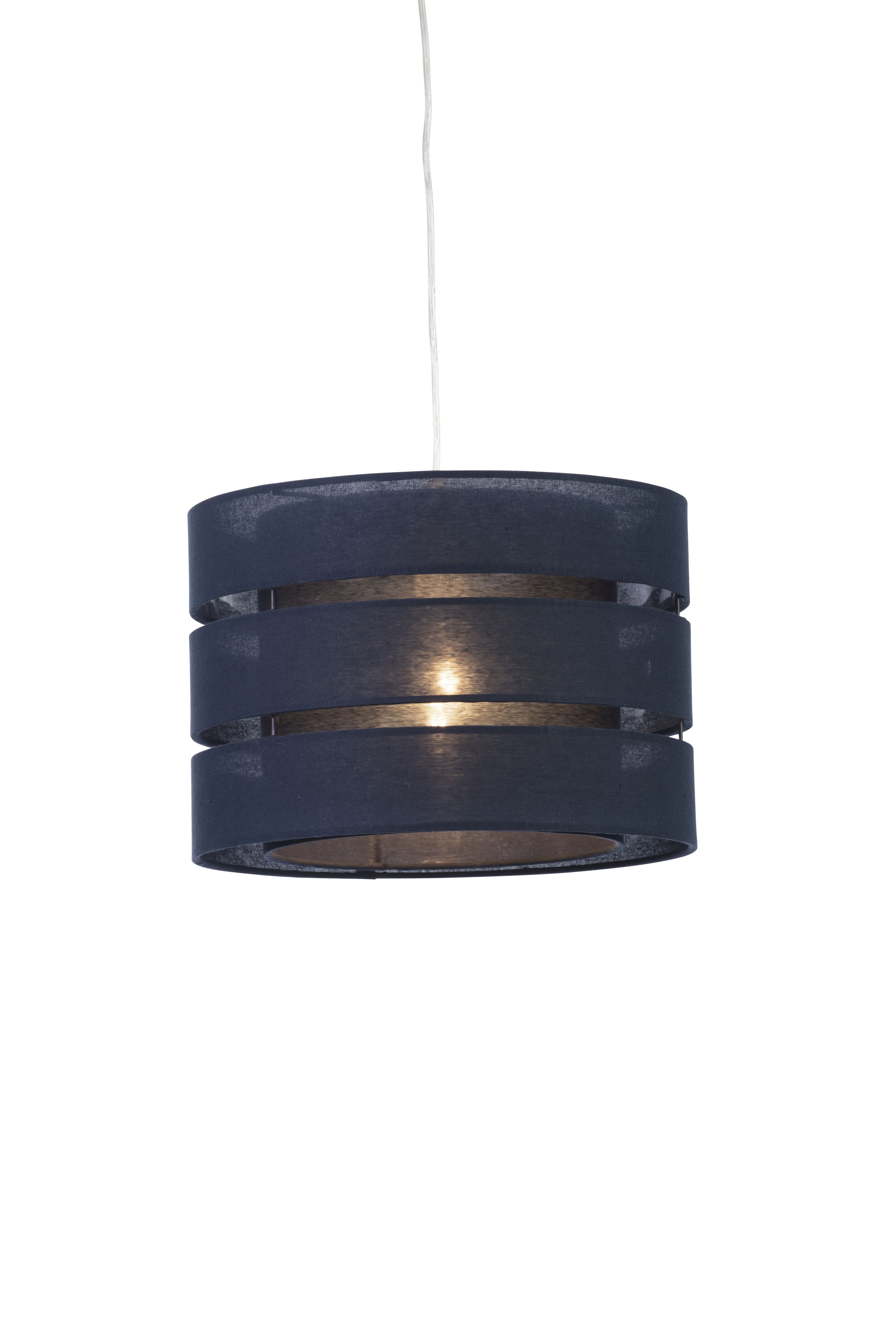 Trio Midnight blue Pendant Cylinder Light shade (D)28cm