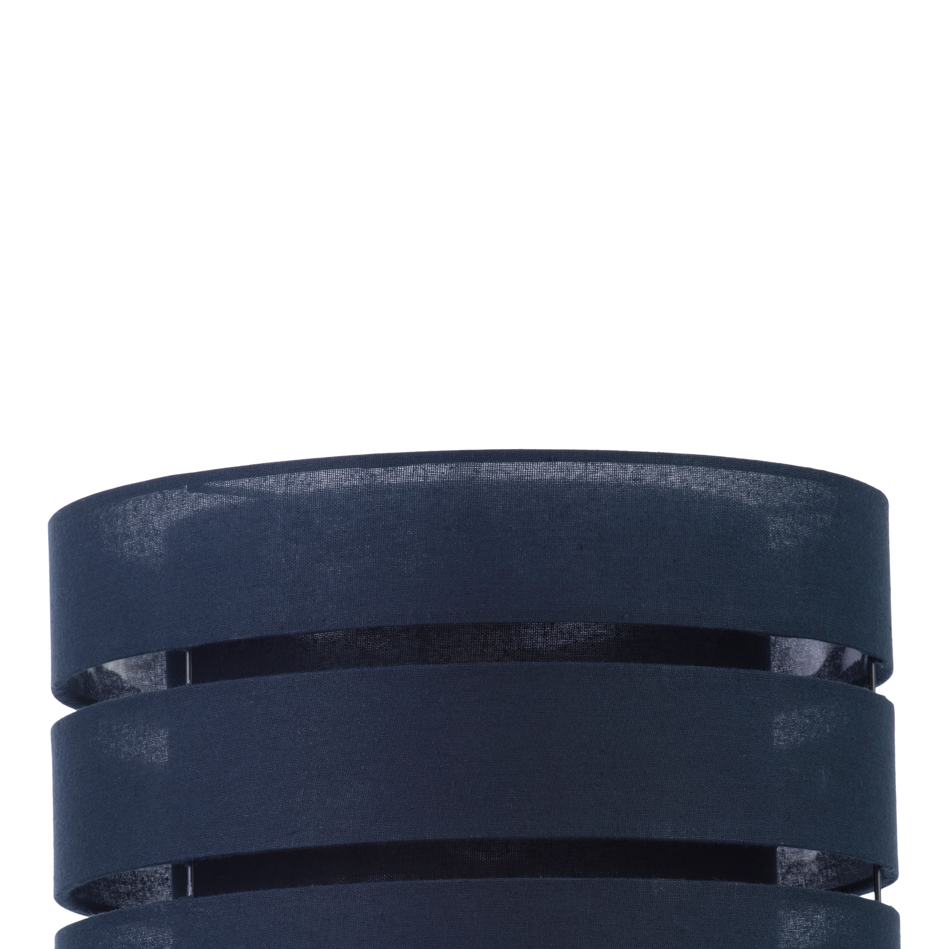 Trio Midnight blue Pendant Cylinder Light shade (D)28cm