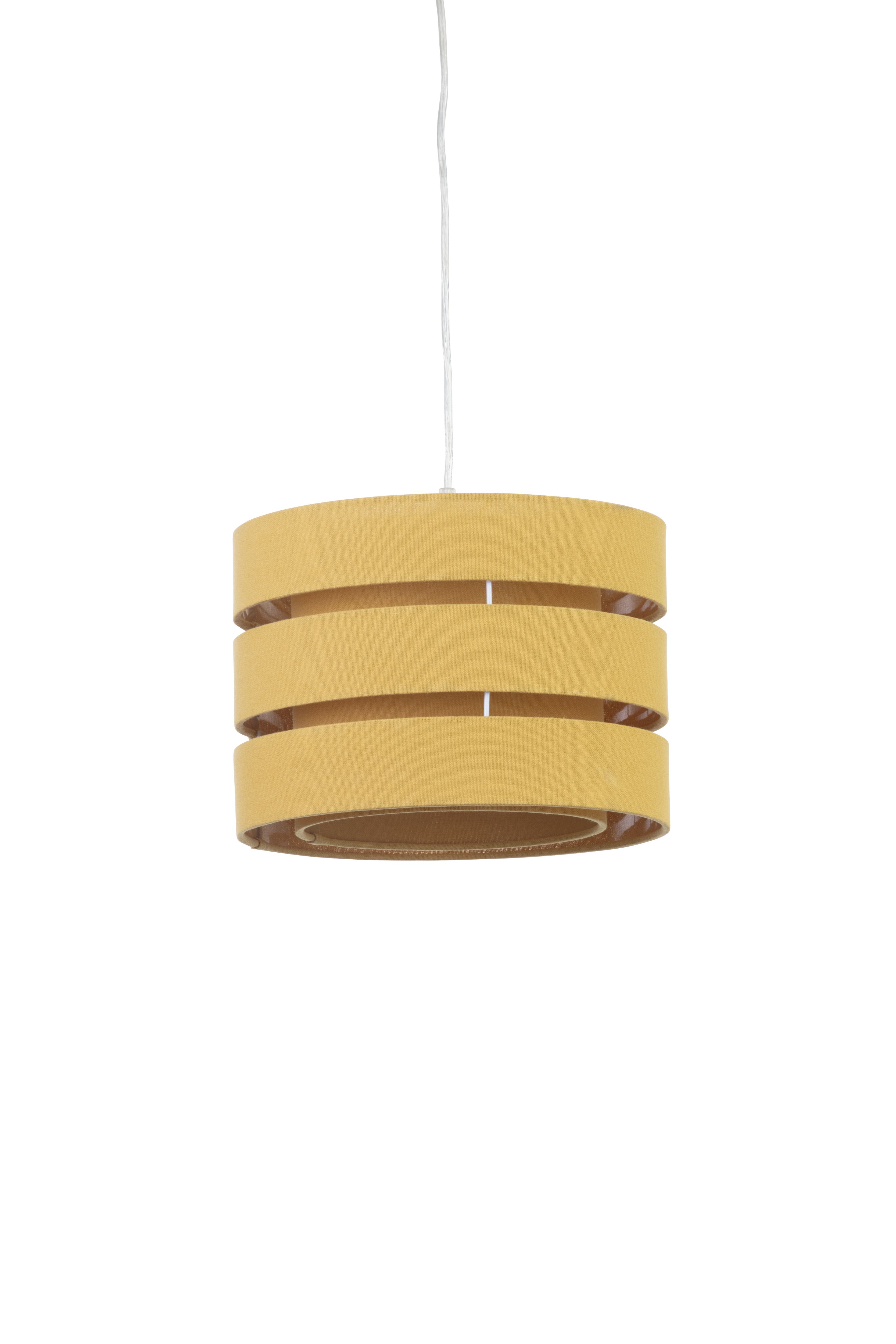 Trio Mustard yellow Pendant Cylinder Light shade (D)28cm