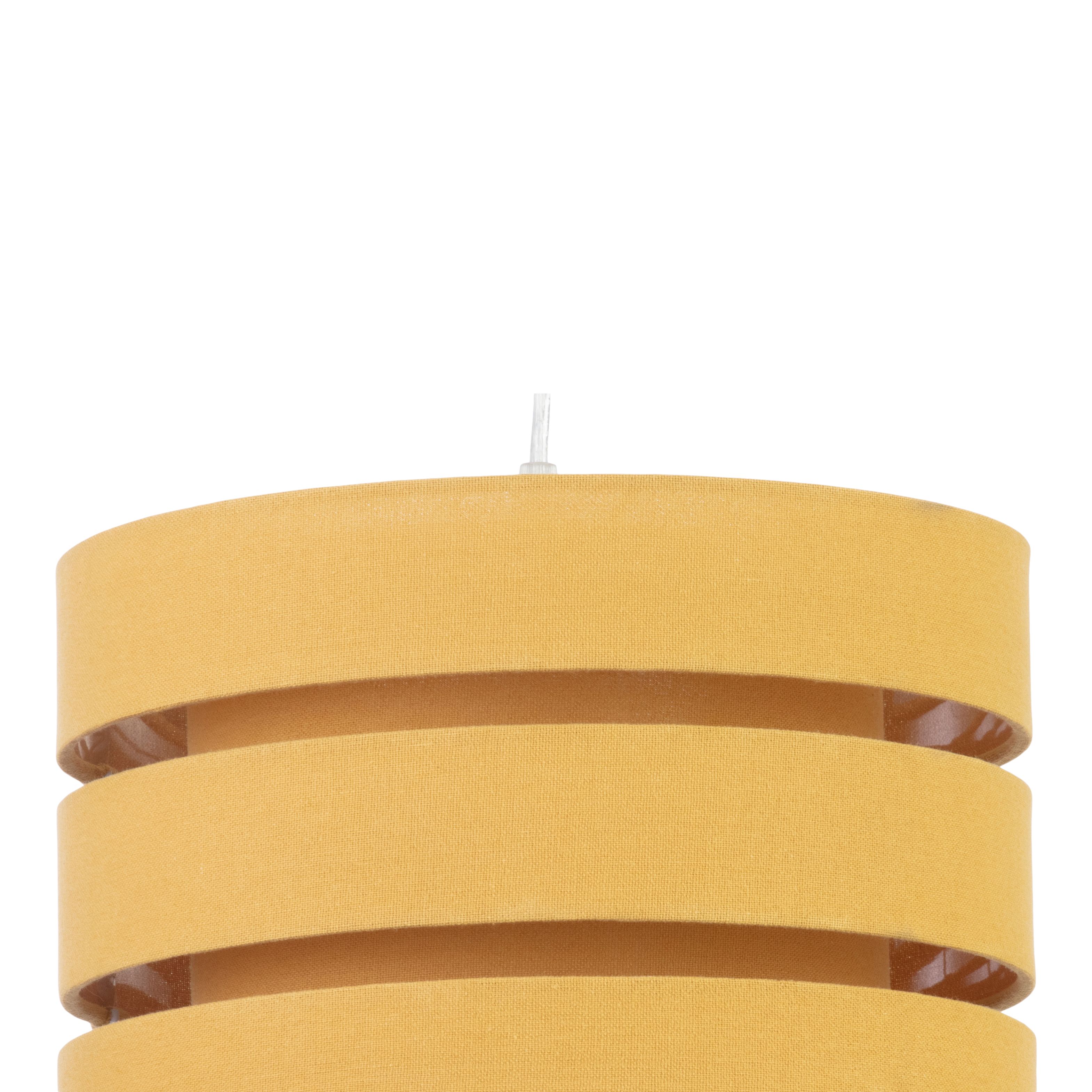 Trio Mustard yellow Pendant Cylinder Light shade (D)28cm