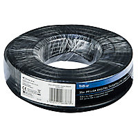 Tristar Black Coaxial cable, 25m