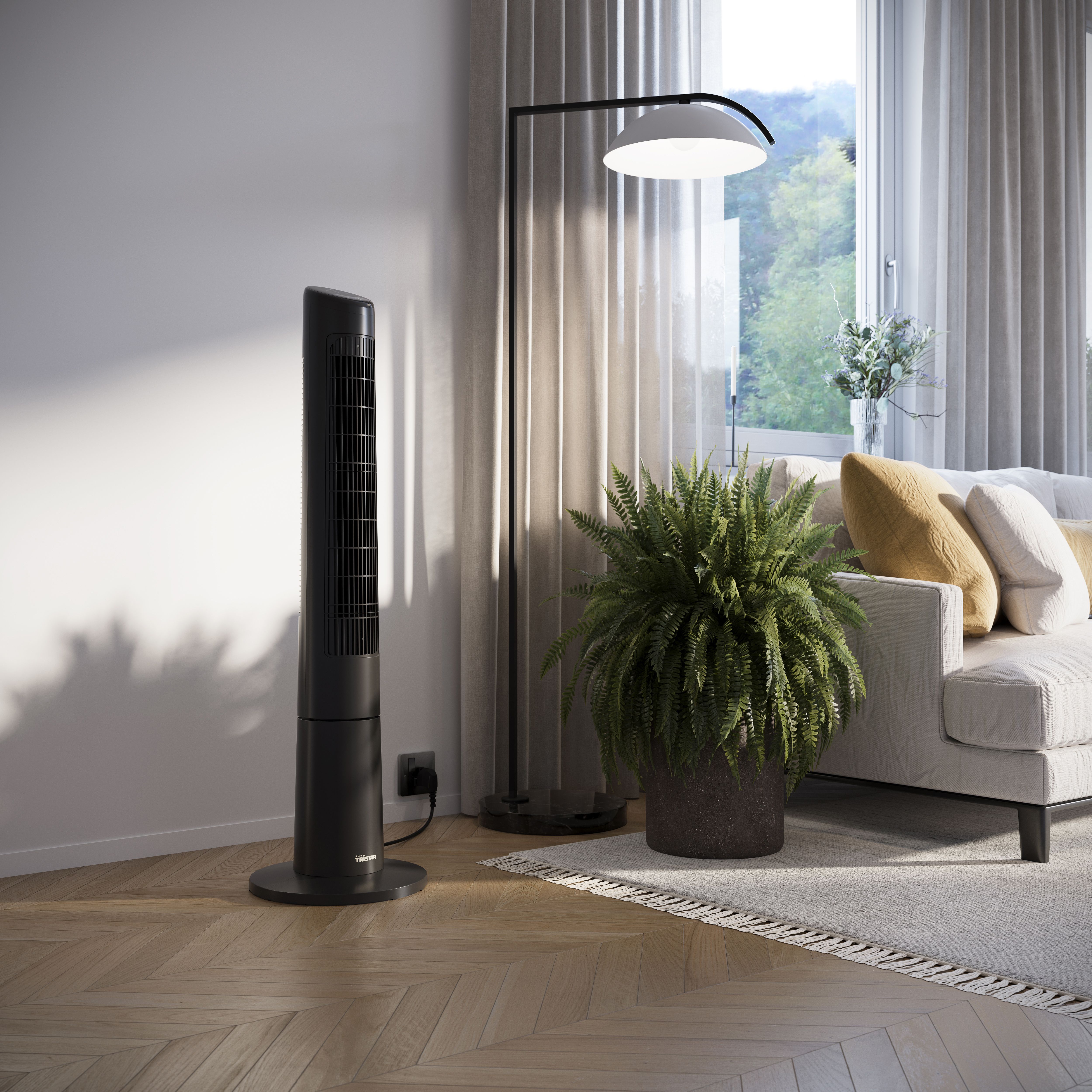 Tristar Fans Black 3-speed 220-240V Tower fan