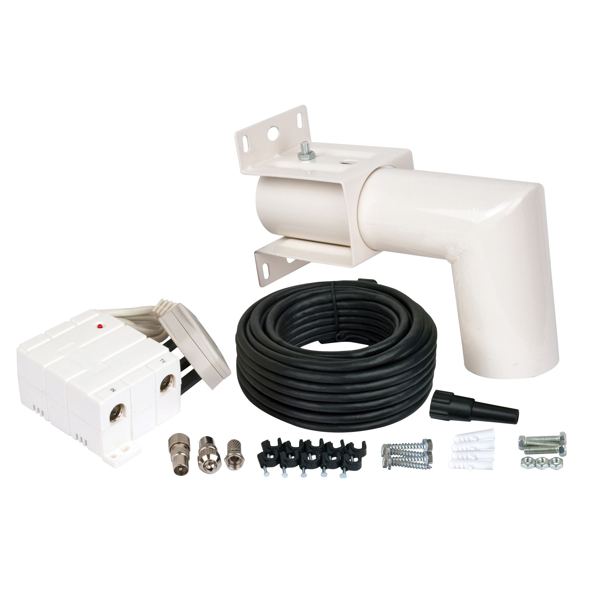 Digital HD TV Aerial With 5G Filter & Freeview Booster – Indoor/Outdoor – Great For Caravans & Boats