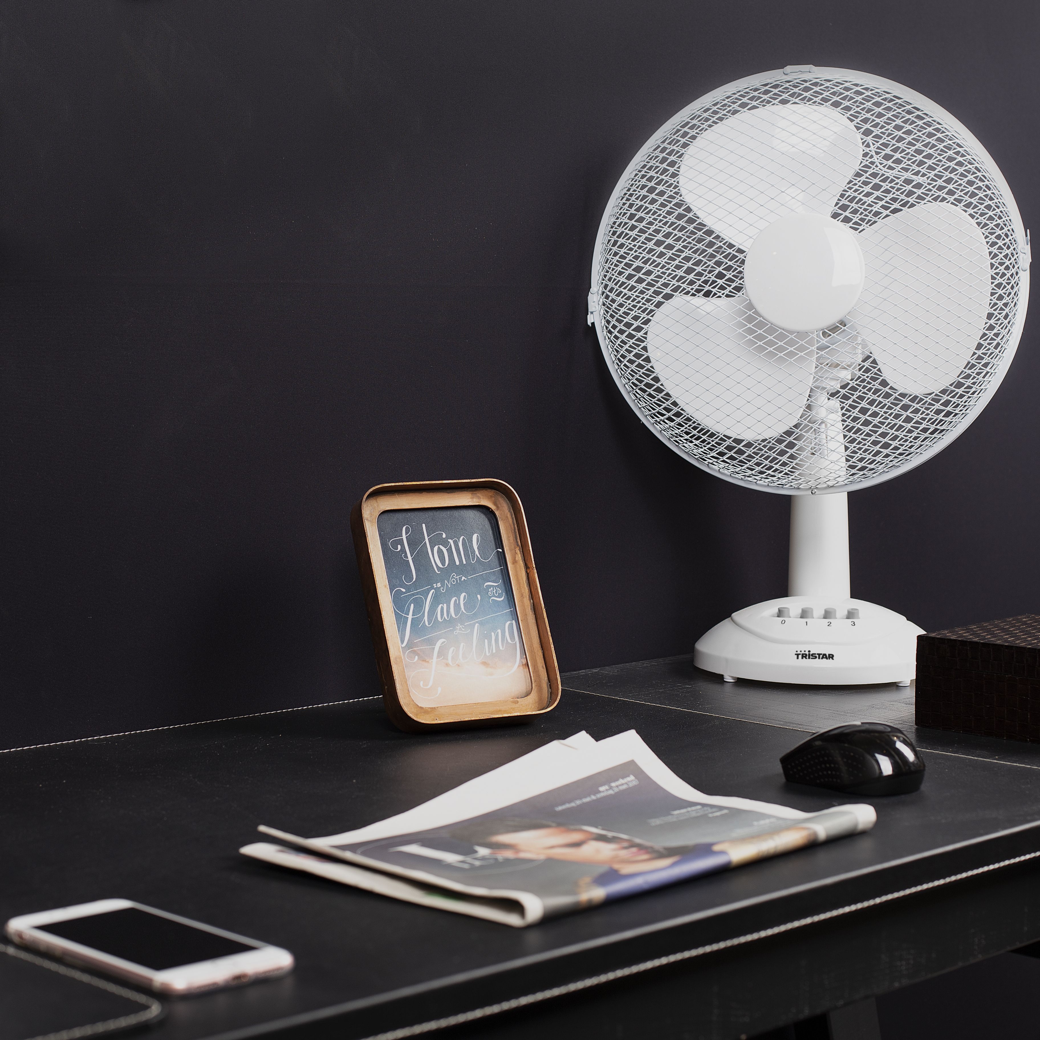 Tristar White 12" 40W Desk fan