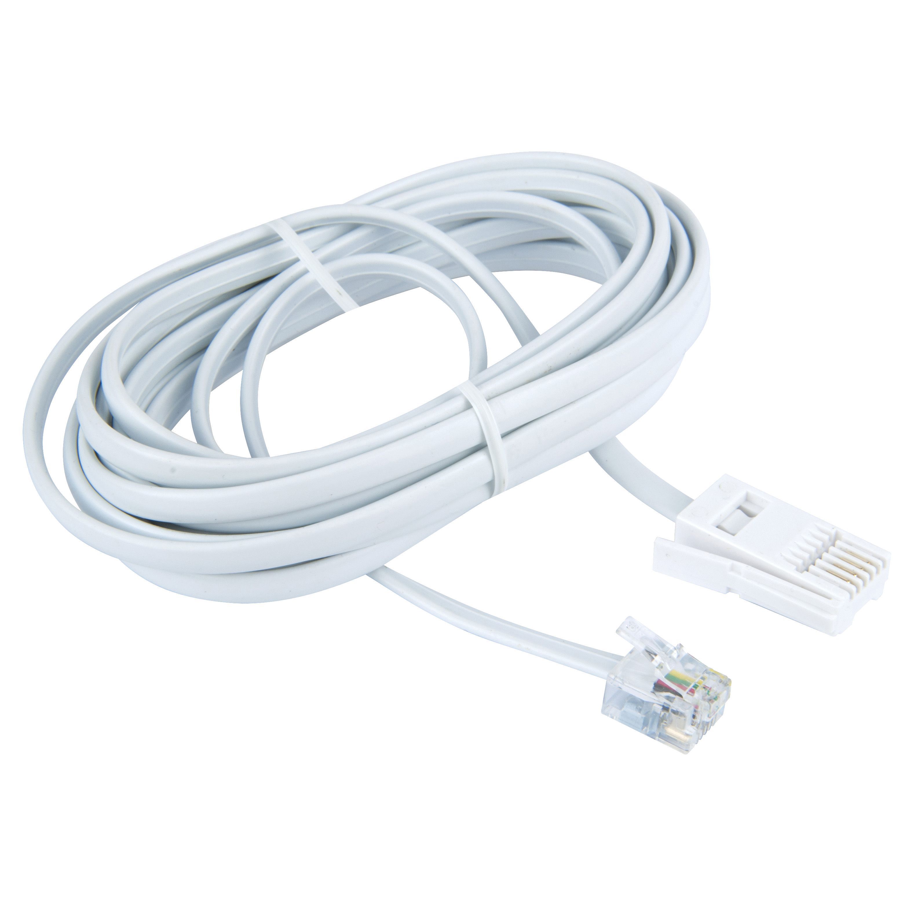 Tristar White Ethernet cable, 3m | DIY at B&Q