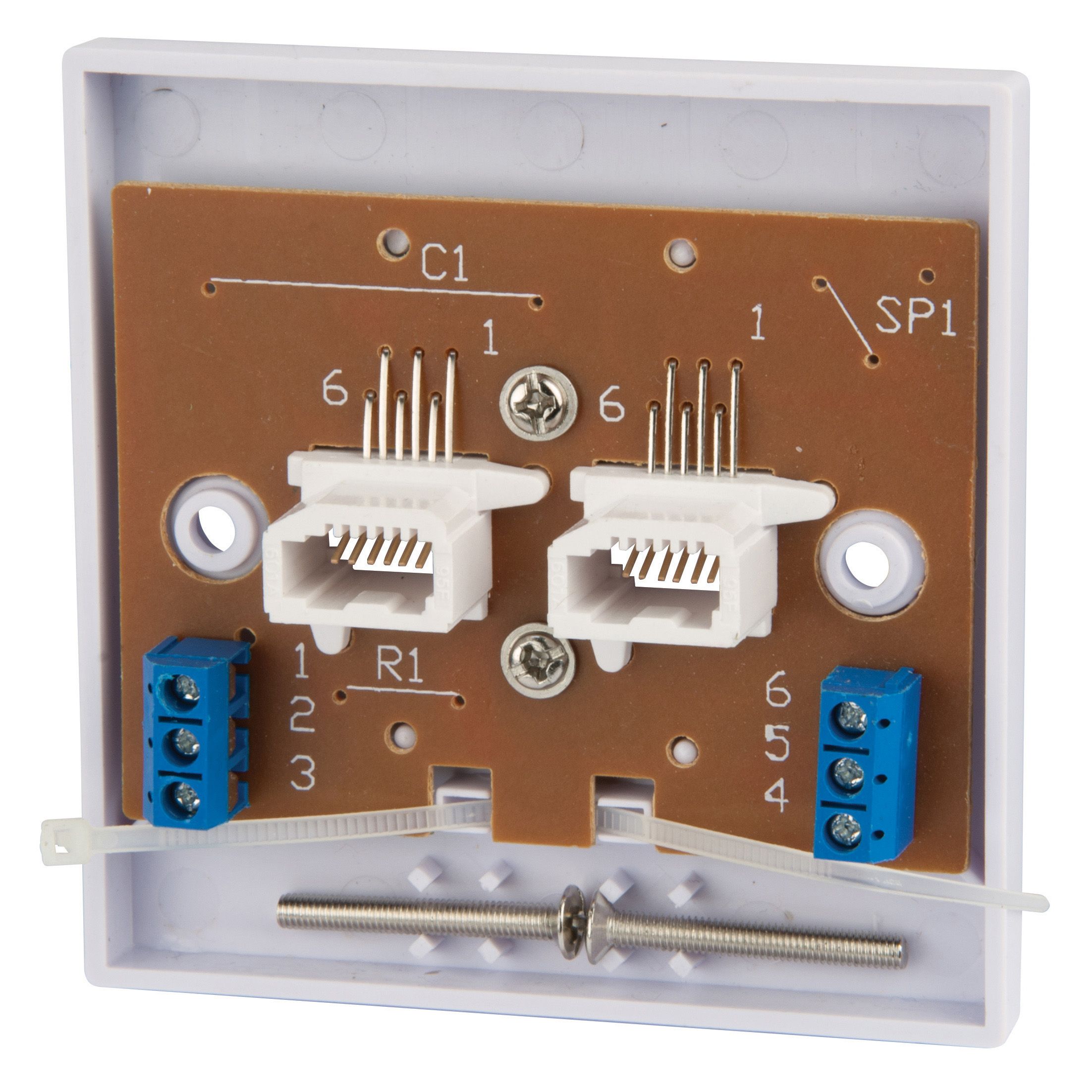 Tristar White Extension socket
