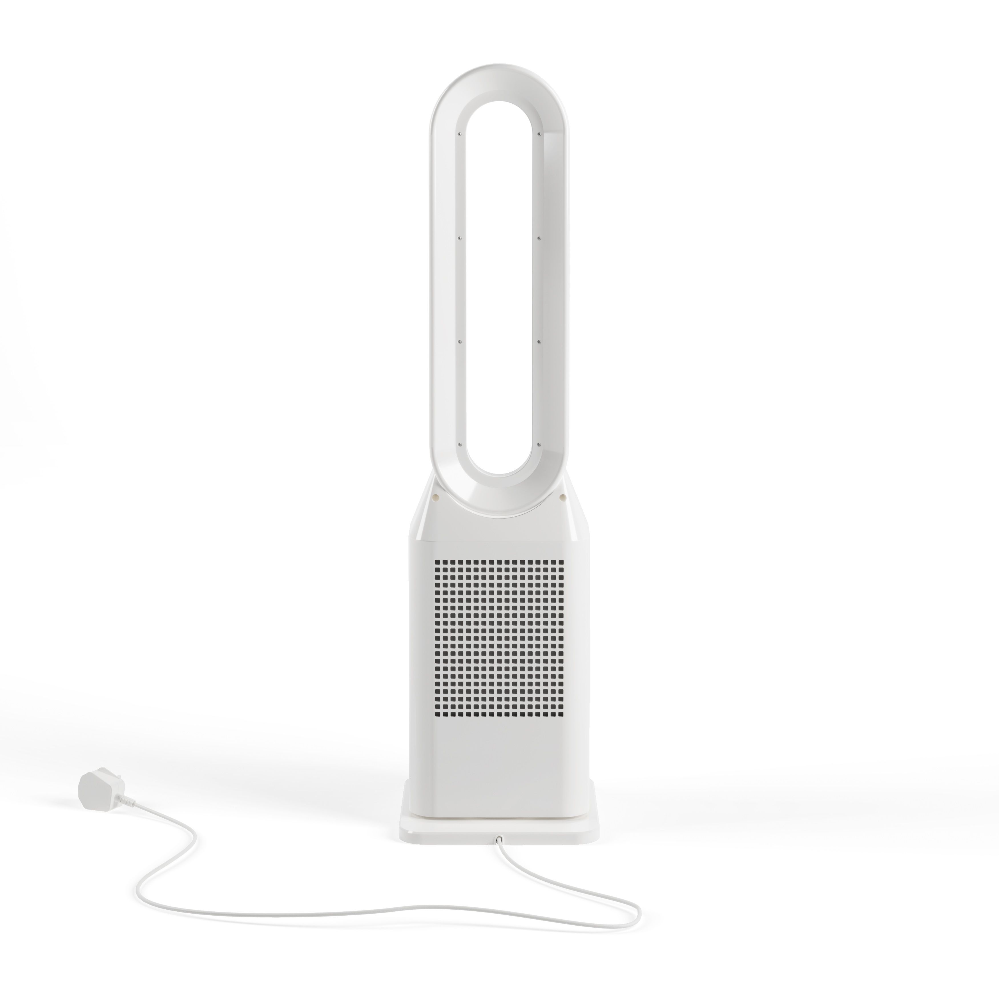 Tristar White LED Remote controlled Multifunctional bladeless fan - (H)90cm (W)23.5cm