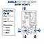Triton Amala DuElec® Matt Black Manual Electric Shower, 9.5kW
