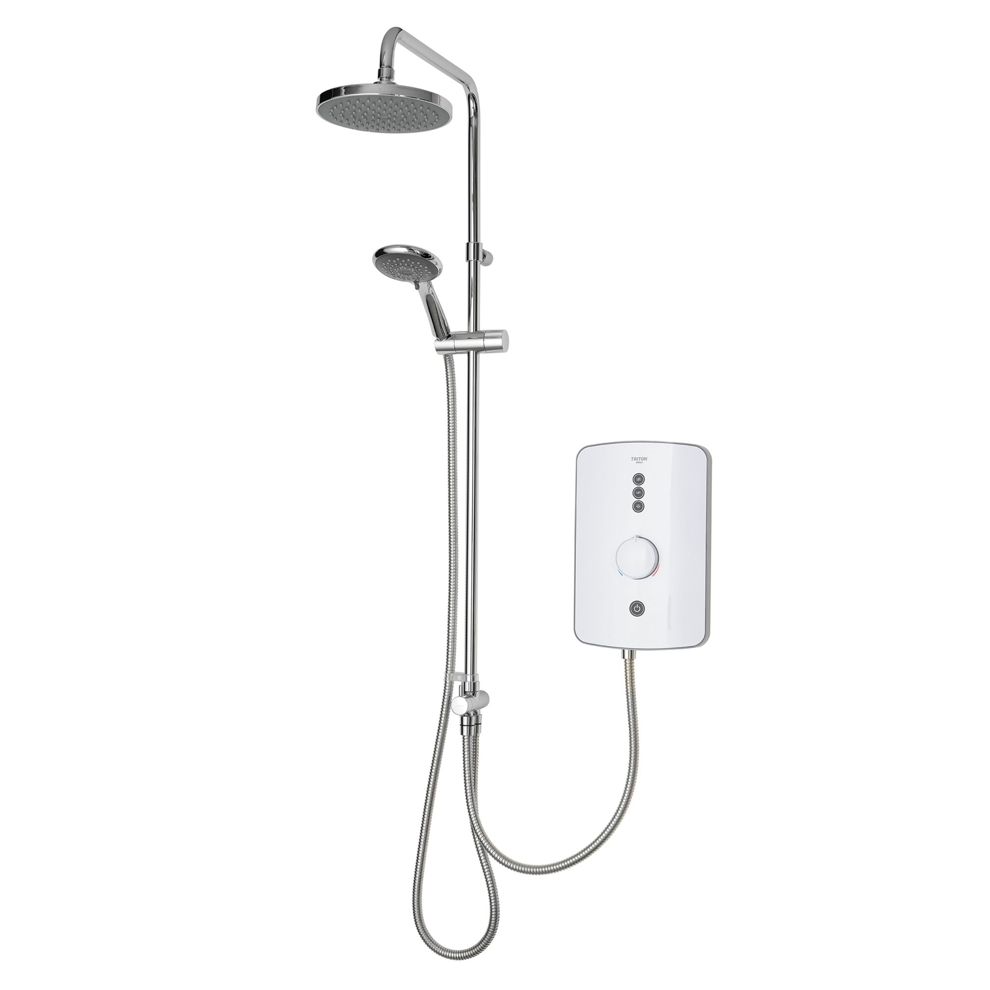 Triton Amala DuElec® White Electric Shower, 9.5kW DIY at B&Q