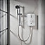 Triton Amala Gloss White Chrome effect Manual Electric Shower, 8.5kW
