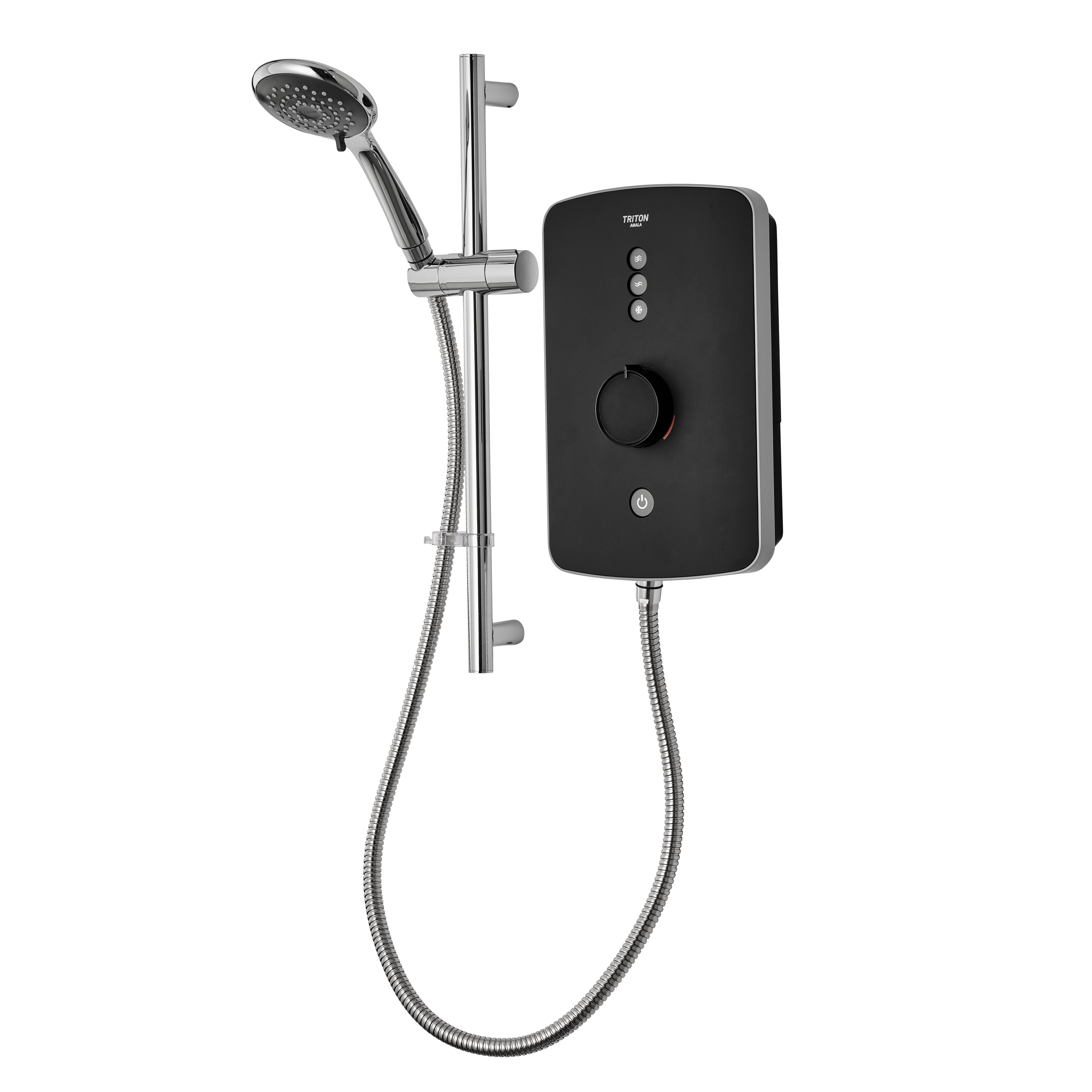 Triton Amala Matt Black Manual Electric Shower, 9.5kW DIY at B&Q