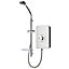 Triton Brushed steel effect Manual Electric Shower, 9.5kW