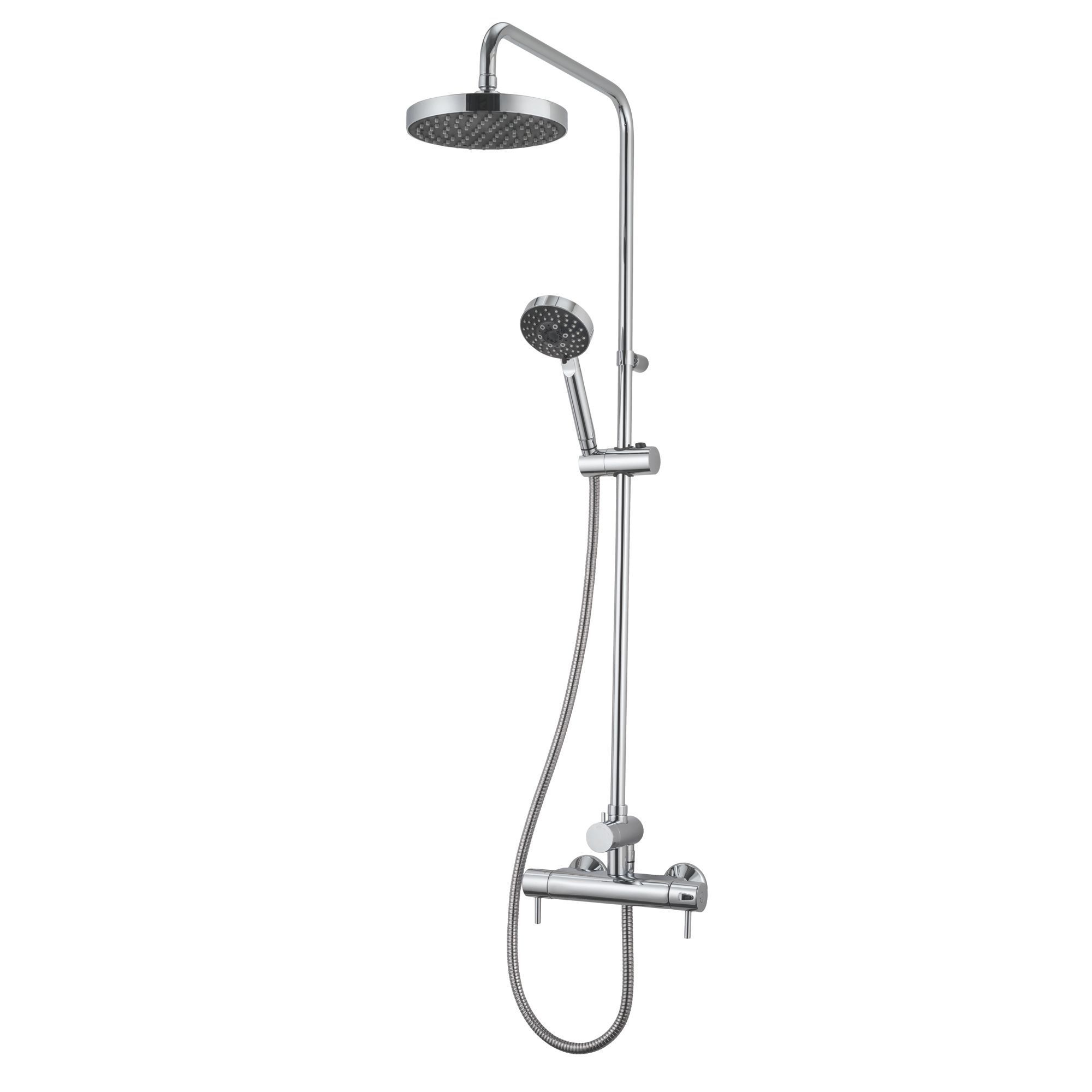 Triton Carnival Chrome Thermostatic Bar mixer shower with diverter