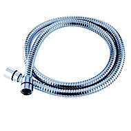 Triton Chrome effect Stainless steel Shower hose, (L)1.5m