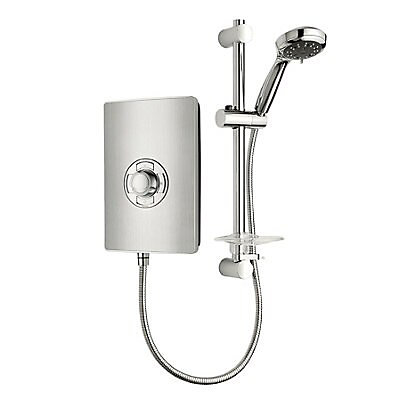 Brushed Steel 9.5 KW Triton Showers RECOL209BRSTL Collection II Contemporary Electric Shower 