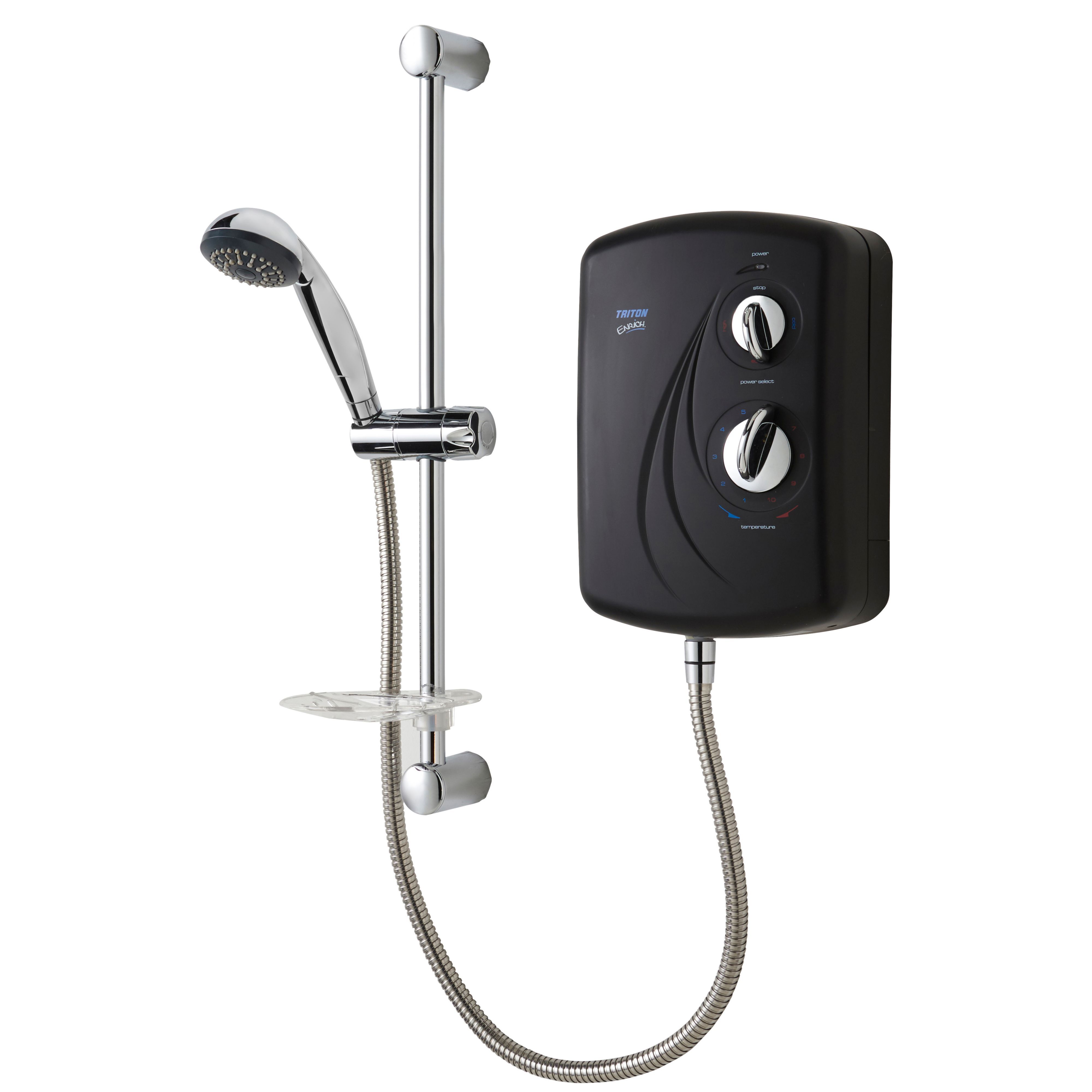 Triton Enrich Black Electric Shower, 9.5kW at B&Q