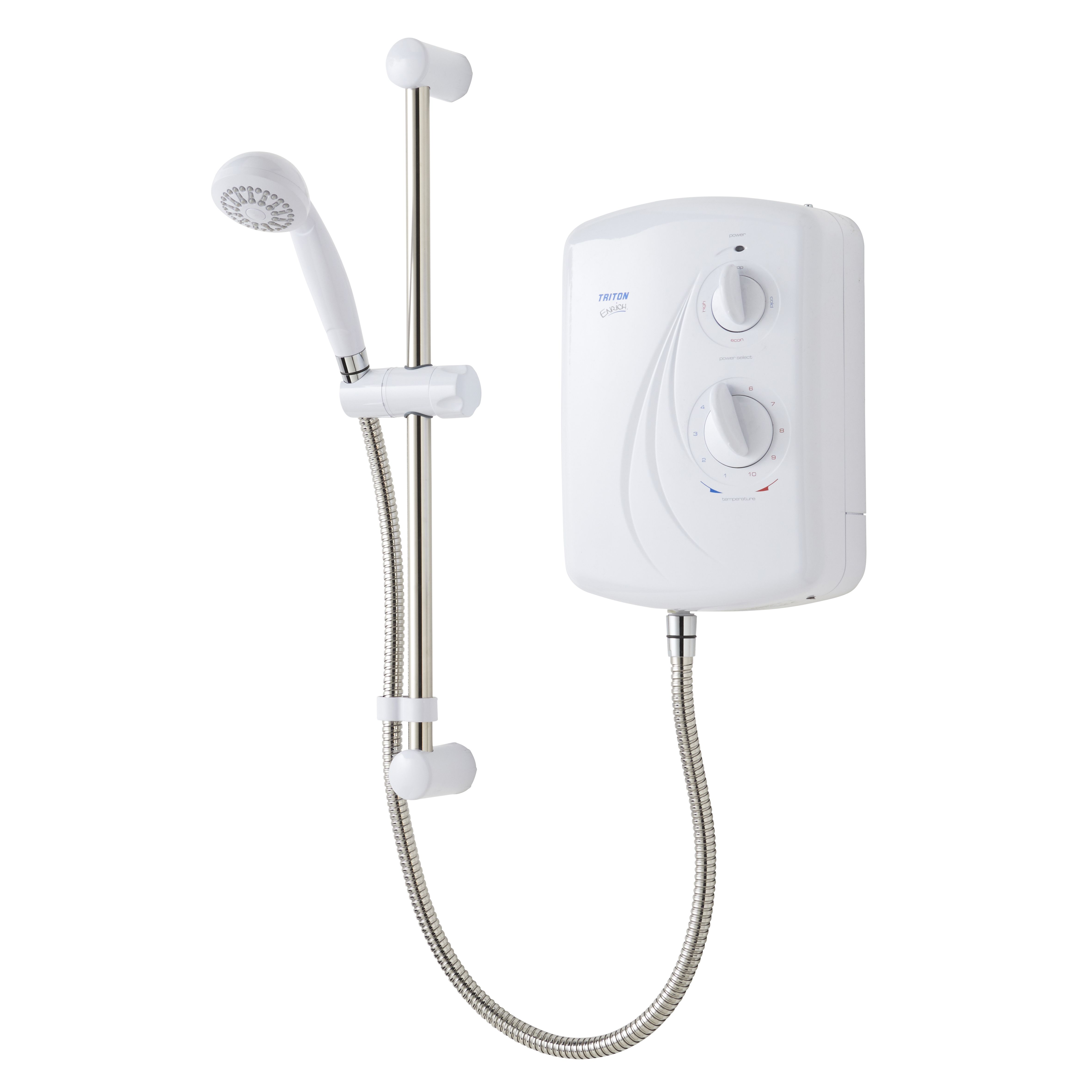 Triton Enrich White Electric Shower, 8.5kW