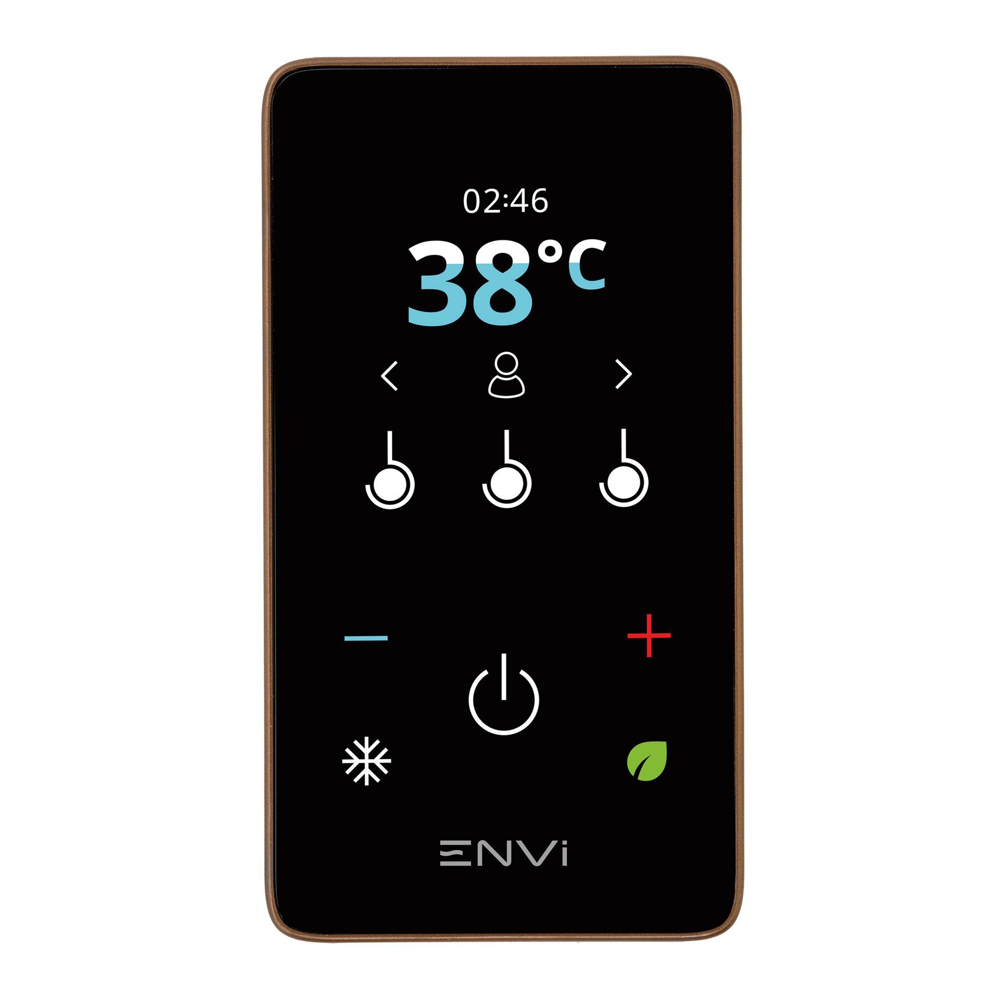 Triton ENVi® DuElec® Gloss Copper effect Thermostatic Electric