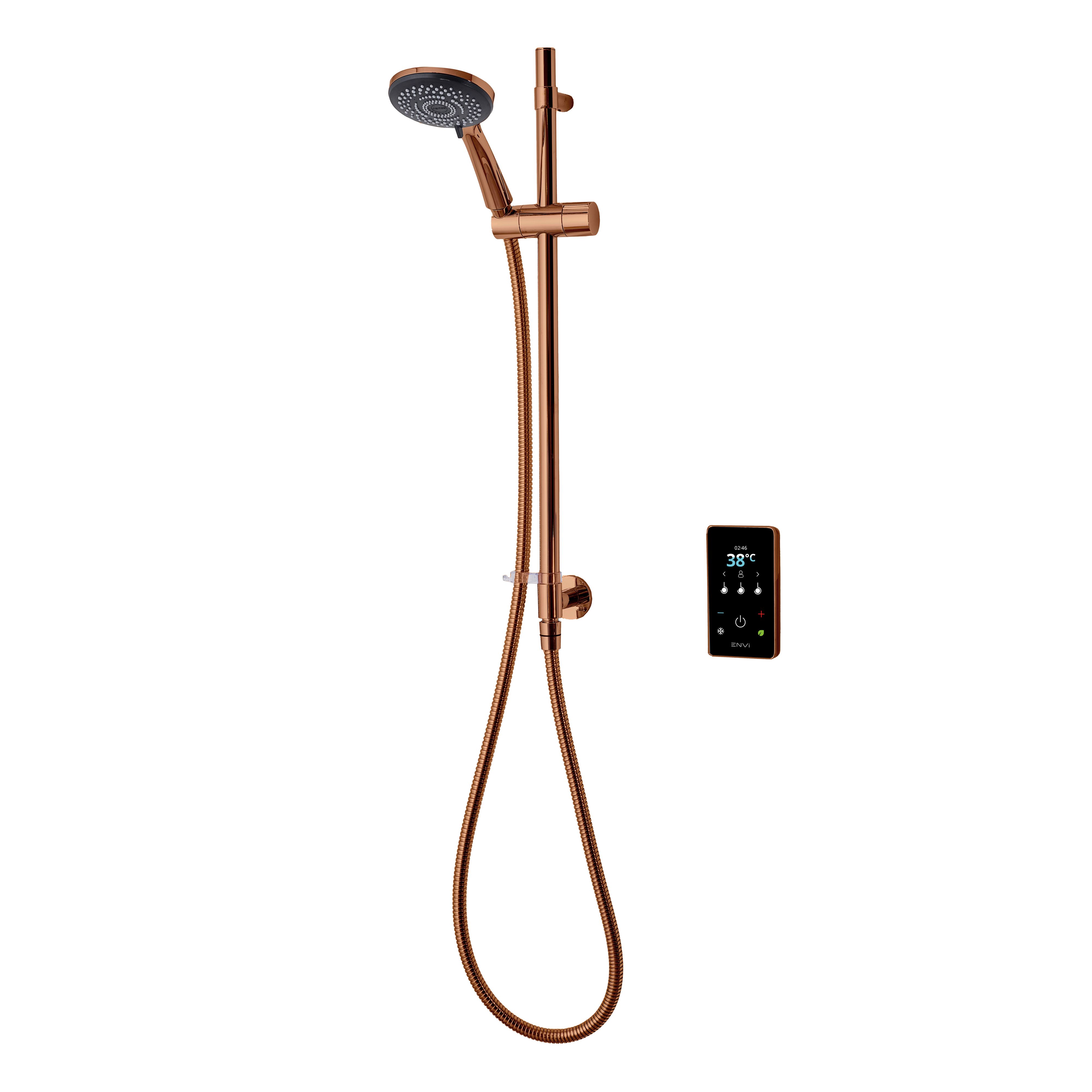 Triton ENVi® Gloss Copper effect Thermostatic Electric Shower, 9kW