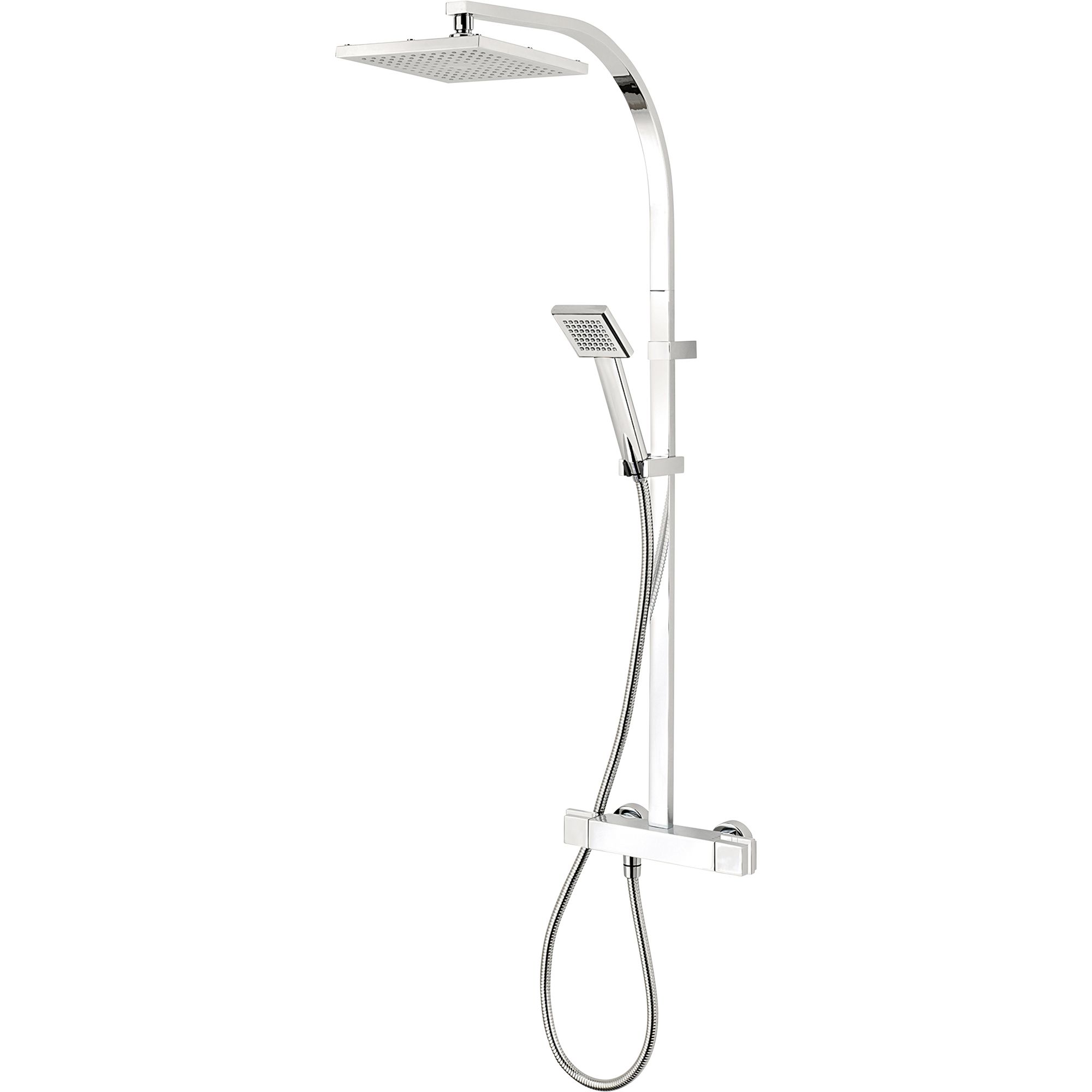 Triton Caroli Rear-Fed Exposed Chrome Thermostatic Mixer Shower