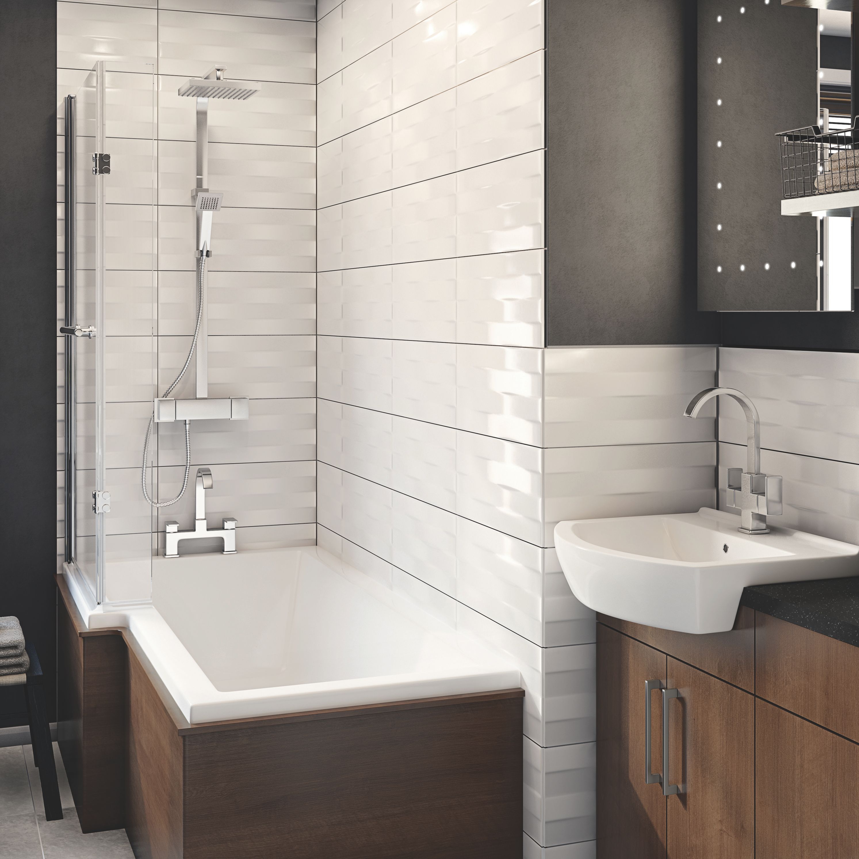 Triton Caroli Rear-Fed Exposed Chrome Thermostatic Mixer Shower - 3