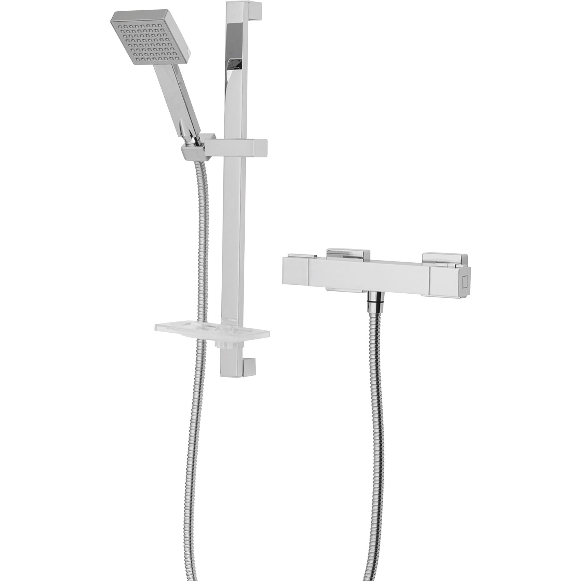 Triton Excellente Chrome effect Rear fed Thermostatic Mixer Shower 
