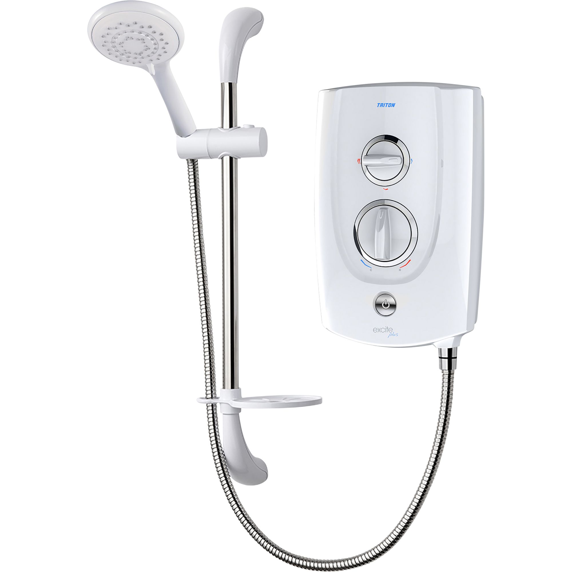 Triton Excite+ White Electric Shower, 8.5kW DIY at B&Q