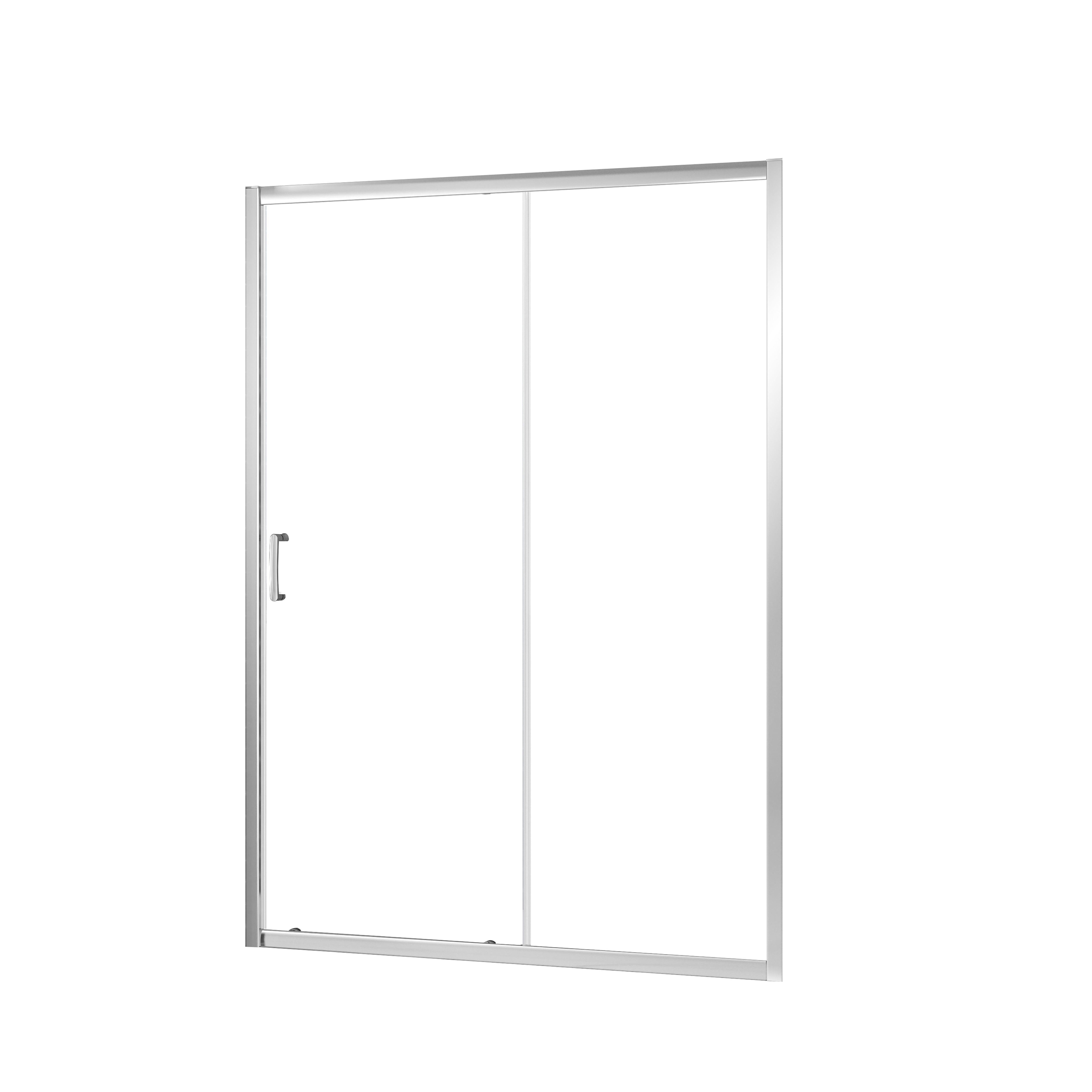 Triton Fast fix Framed Clear Chrome effect Rectangular Shower enclosure ...