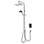 Triton Gloss Silver effect Thermostatic Electric Shower, 9kW