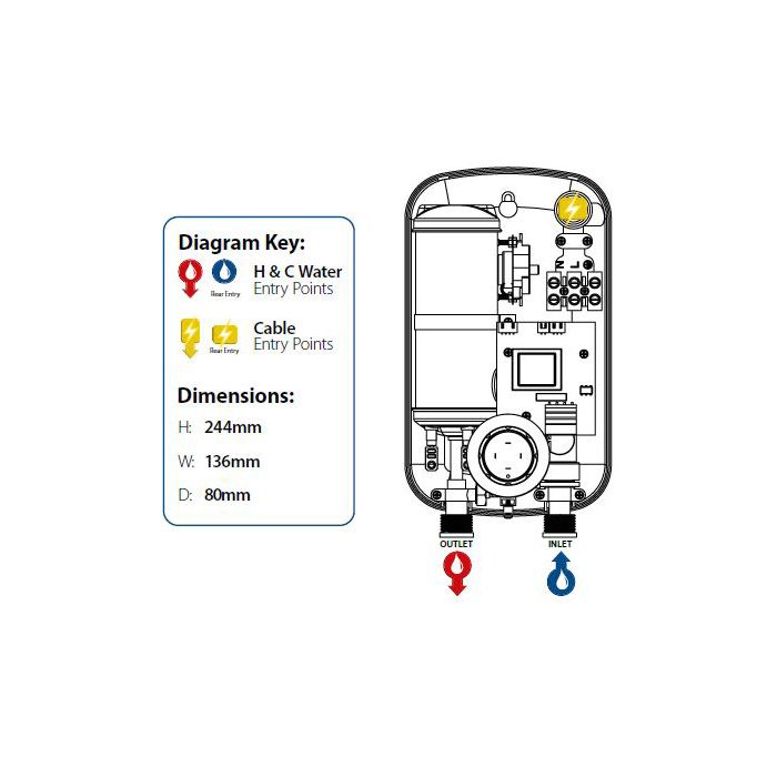 Triton Instaflow Multi-Point Undersink Water Heater 10.1kW - 8