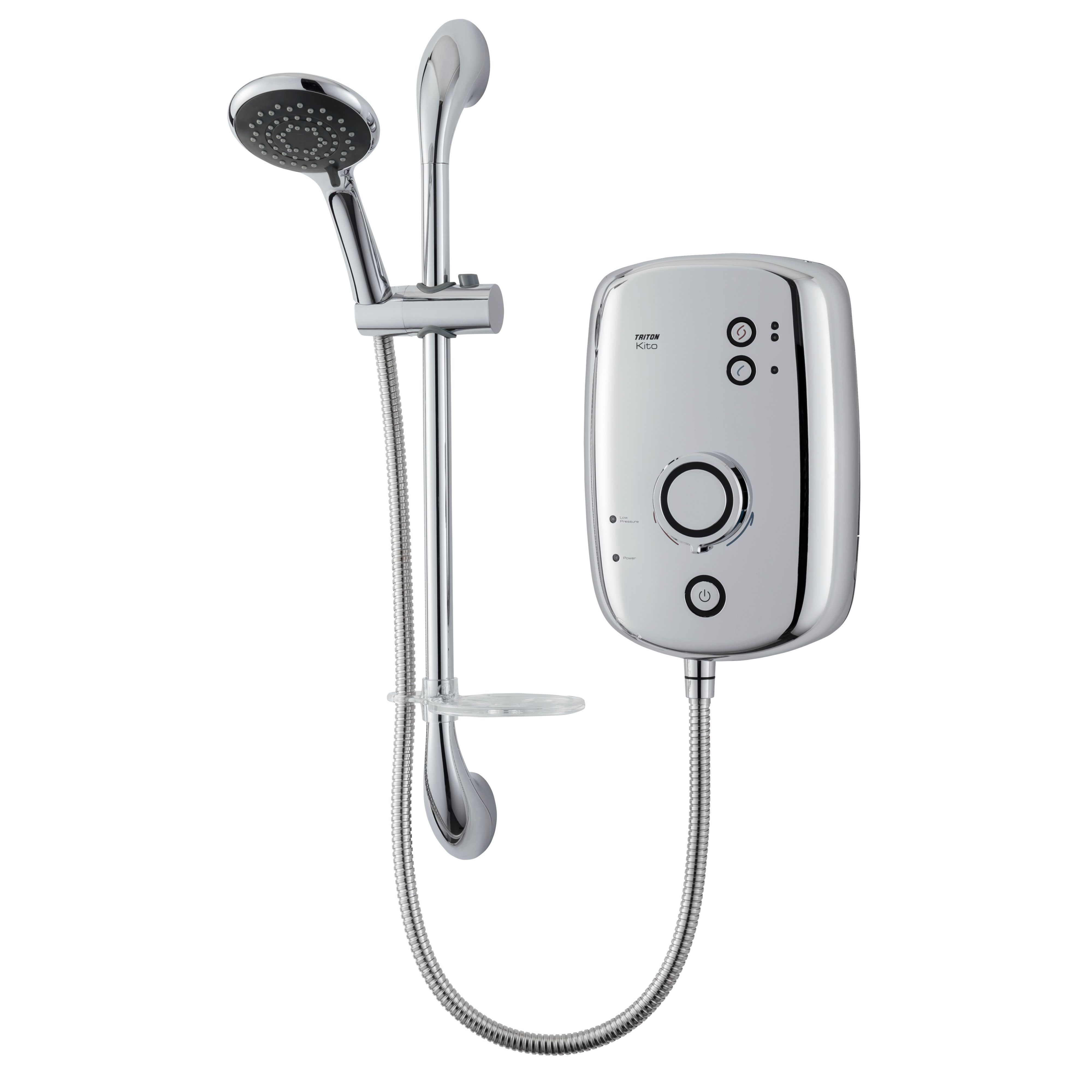 Triton Kito Chrome effect Electric shower, 10.5 kW DIY at B&Q