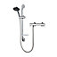 Triton Leona 5-spray pattern Wall-mounted Chrome effect Thermostatic Shower