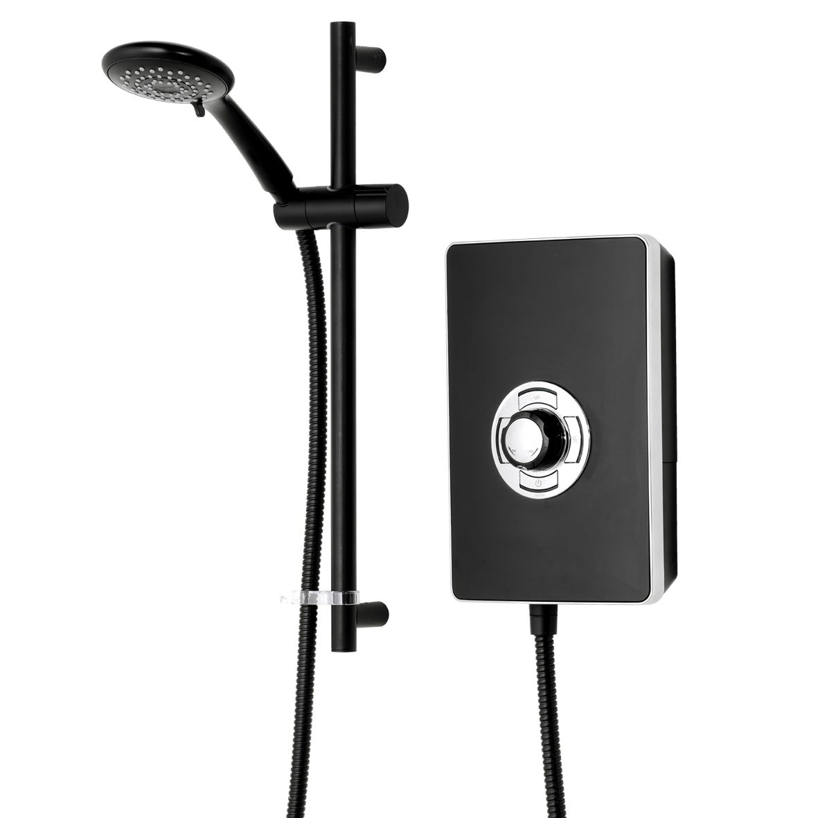 Triton Matt Black Manual Electric Shower, 8.5kW