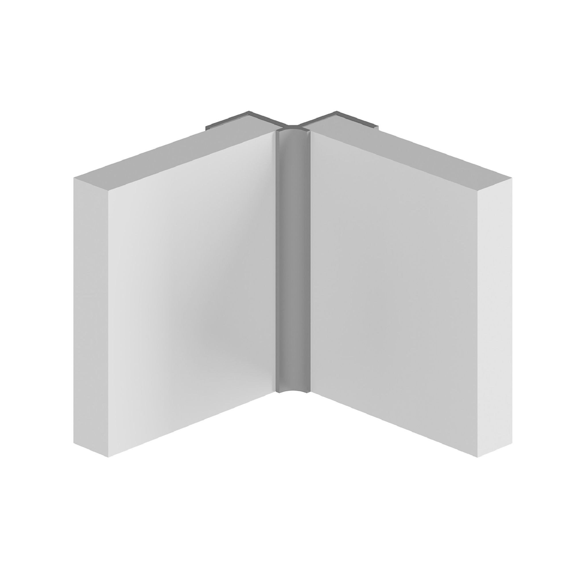 Triton Panel internal corner joint (W)11mm (T)11mm - Gloss Brass