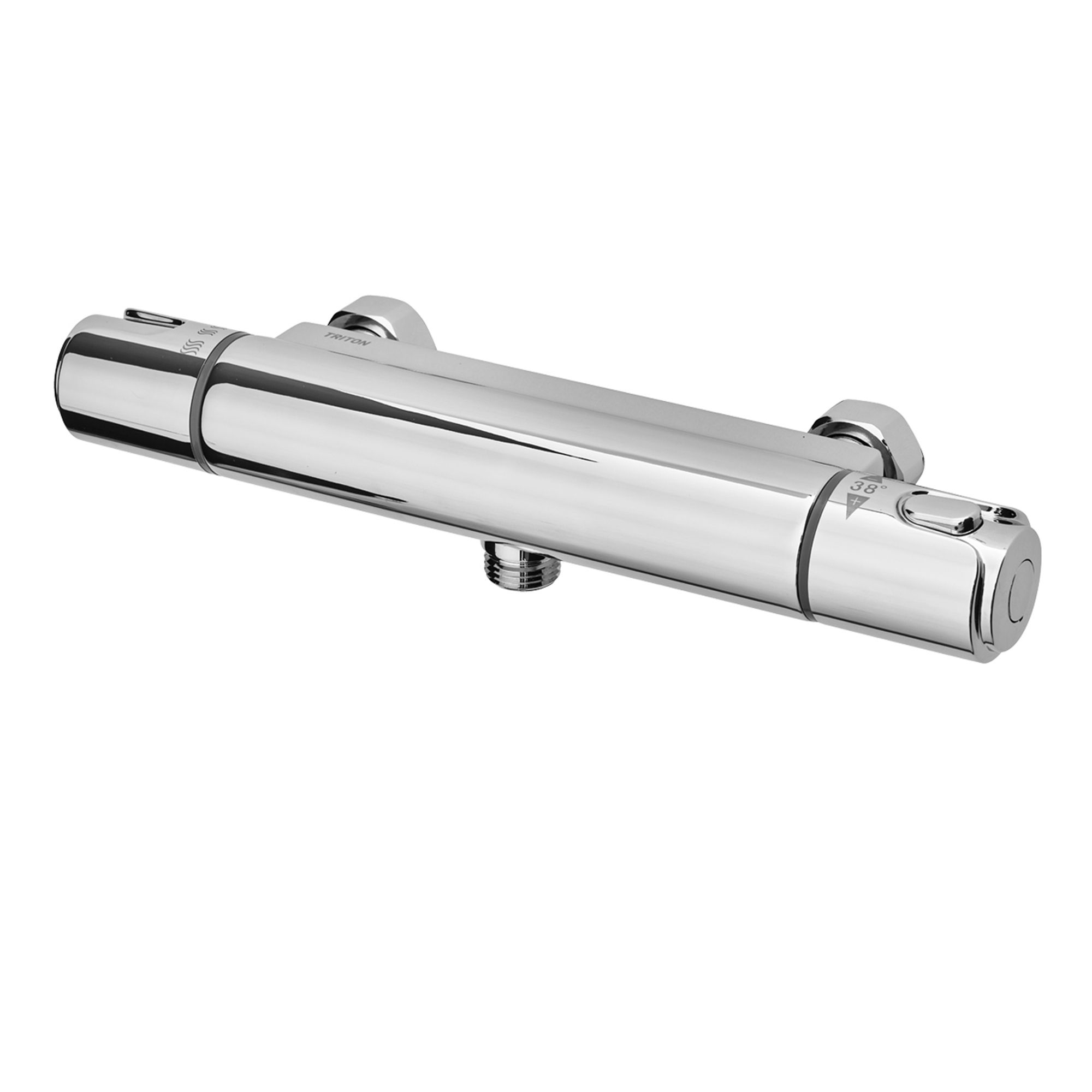 Triton Pirlo Dual control Chrome effect Exposed Thermostatic 