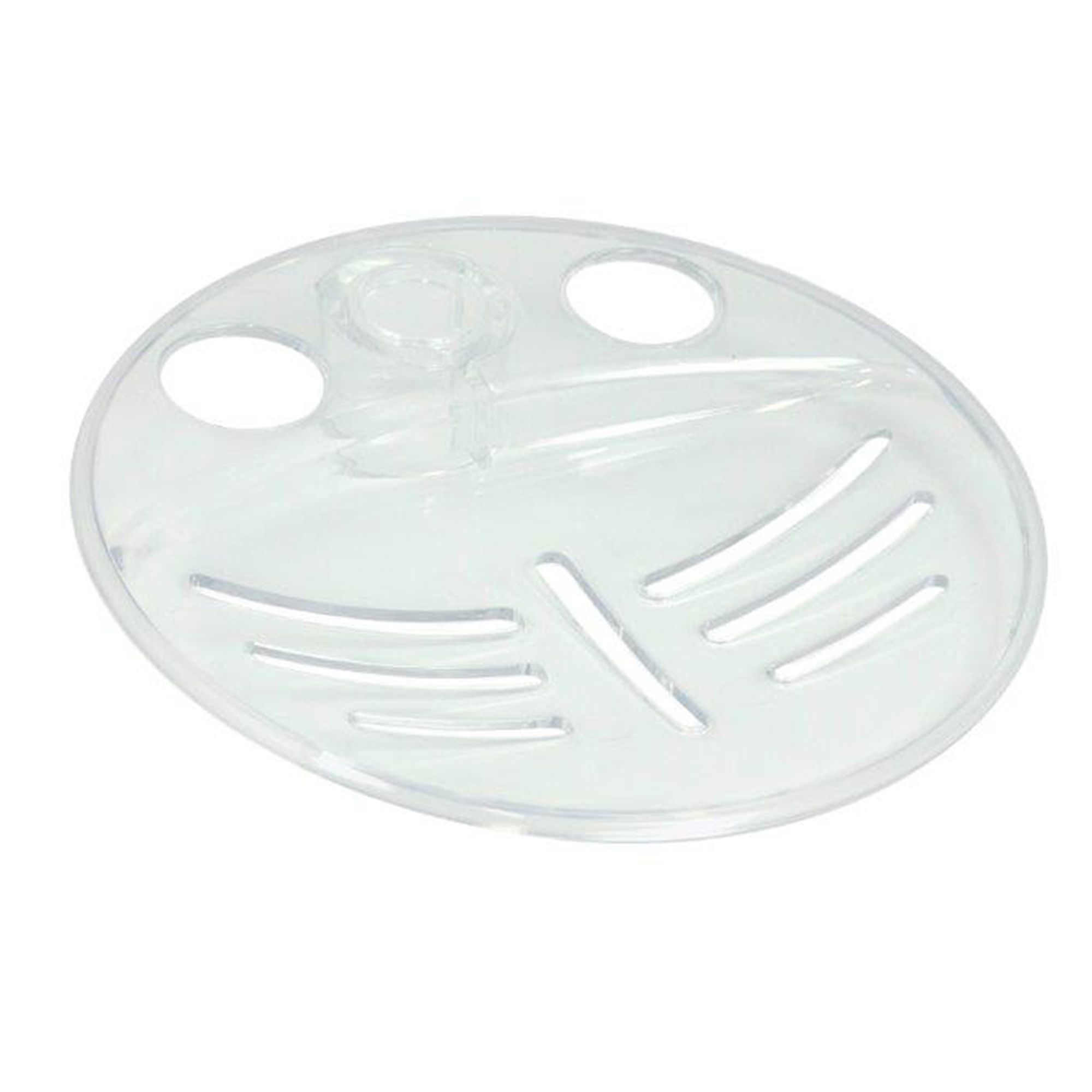 Triton Shower accessories Clear Soap dish (D)40mm (W)49mm DIY at B&Q