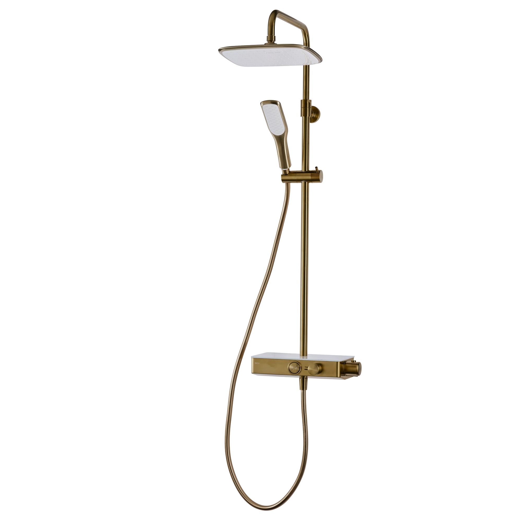 Triton Showers Singlespray pattern Gold effect Surfacemounted