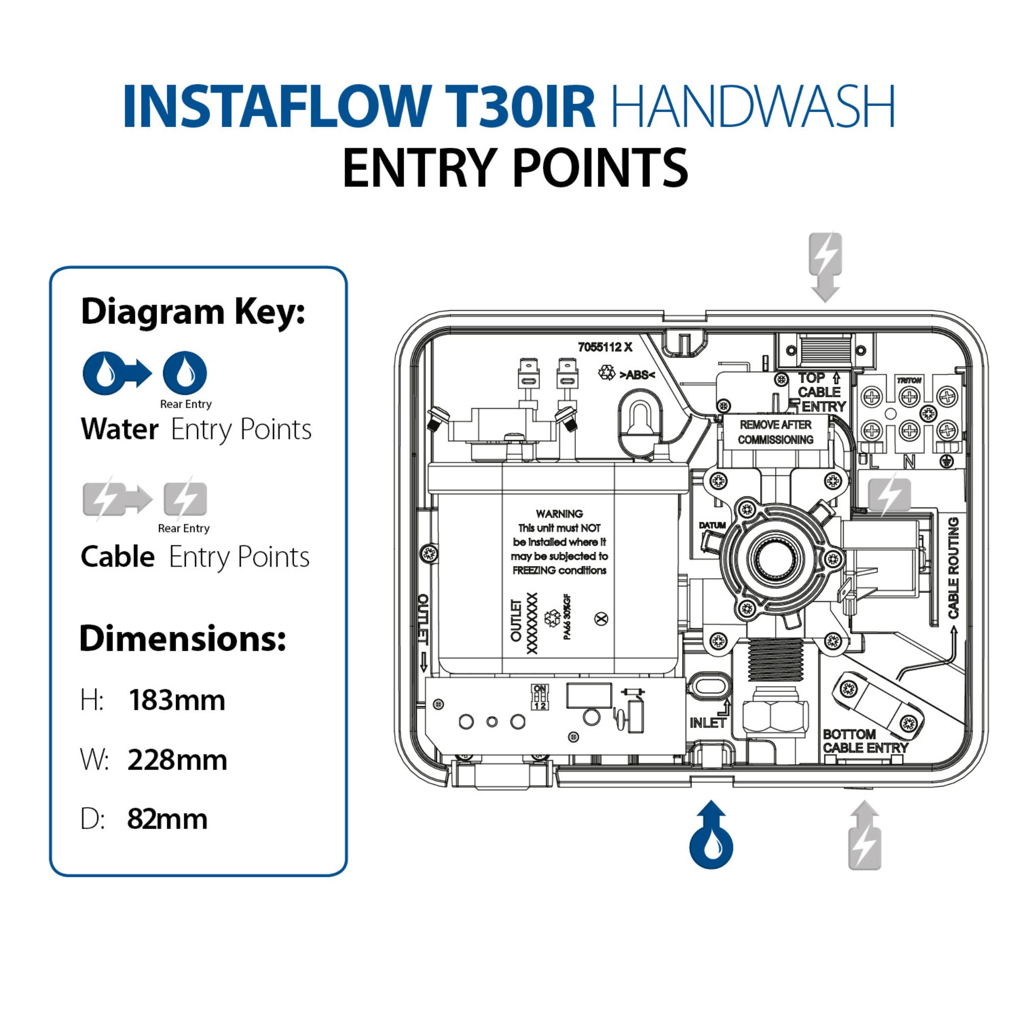 Triton T30IR Oversink Manual Hand wash electric water heater - 4