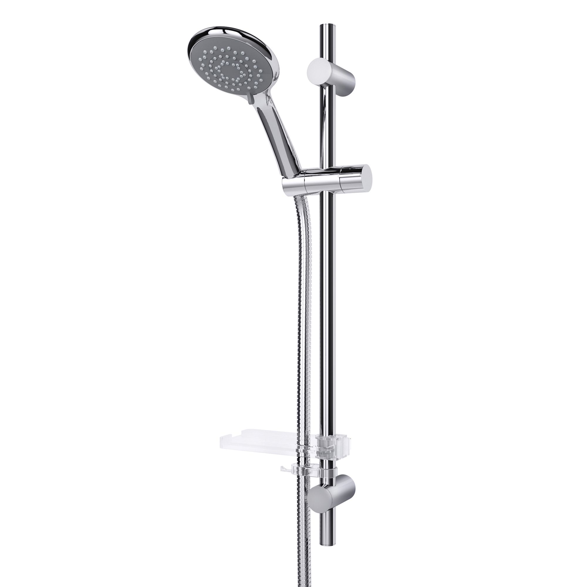 Triton T80 Easi-Fit Chrome effect Wall-mounted Shower kit with 1 shower heads