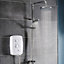 Triton T80 Easi-Fit+ DuElec Gloss Chrome effect Electric mixer Shower, 10.5kW
