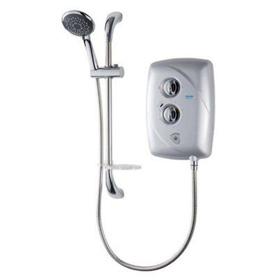 Triton T80 Easi-Fit Satin Electric Shower, 9.5kW