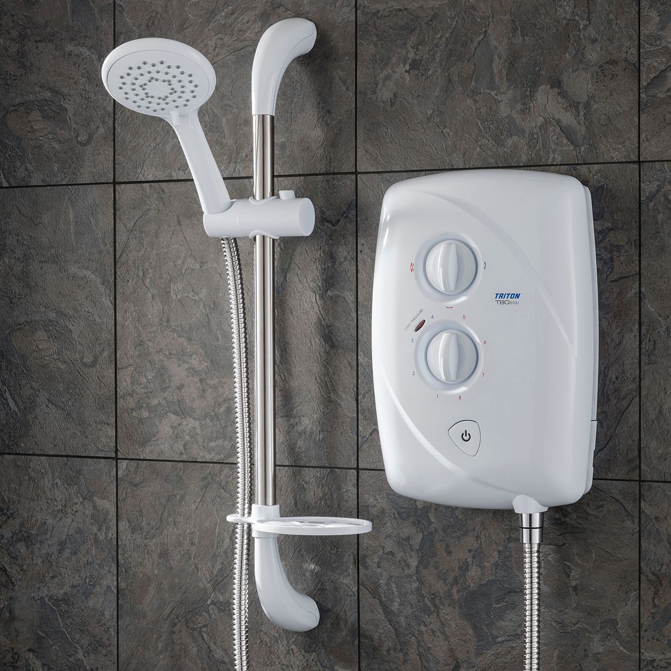 Triton T80 Easi-fit White Electric Shower, 9.5kW