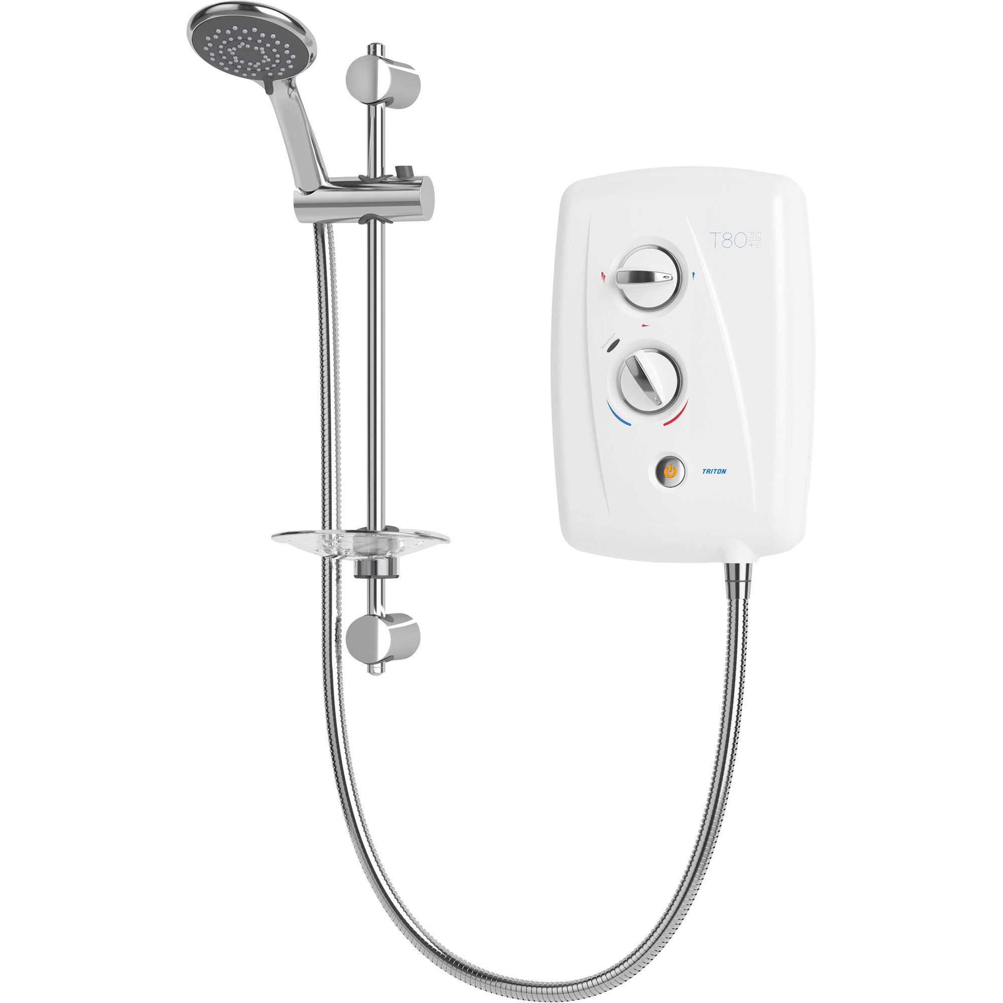 Triton T80 EasiFit+ White Electric Shower, 9.5kW DIY at B&Q