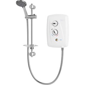 Triton T80 Easi-Fit+ White Manual Electric Shower, 8.5kW