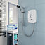 Triton T80 Easi-Fit+ White Manual Electric Shower, 9.5kW