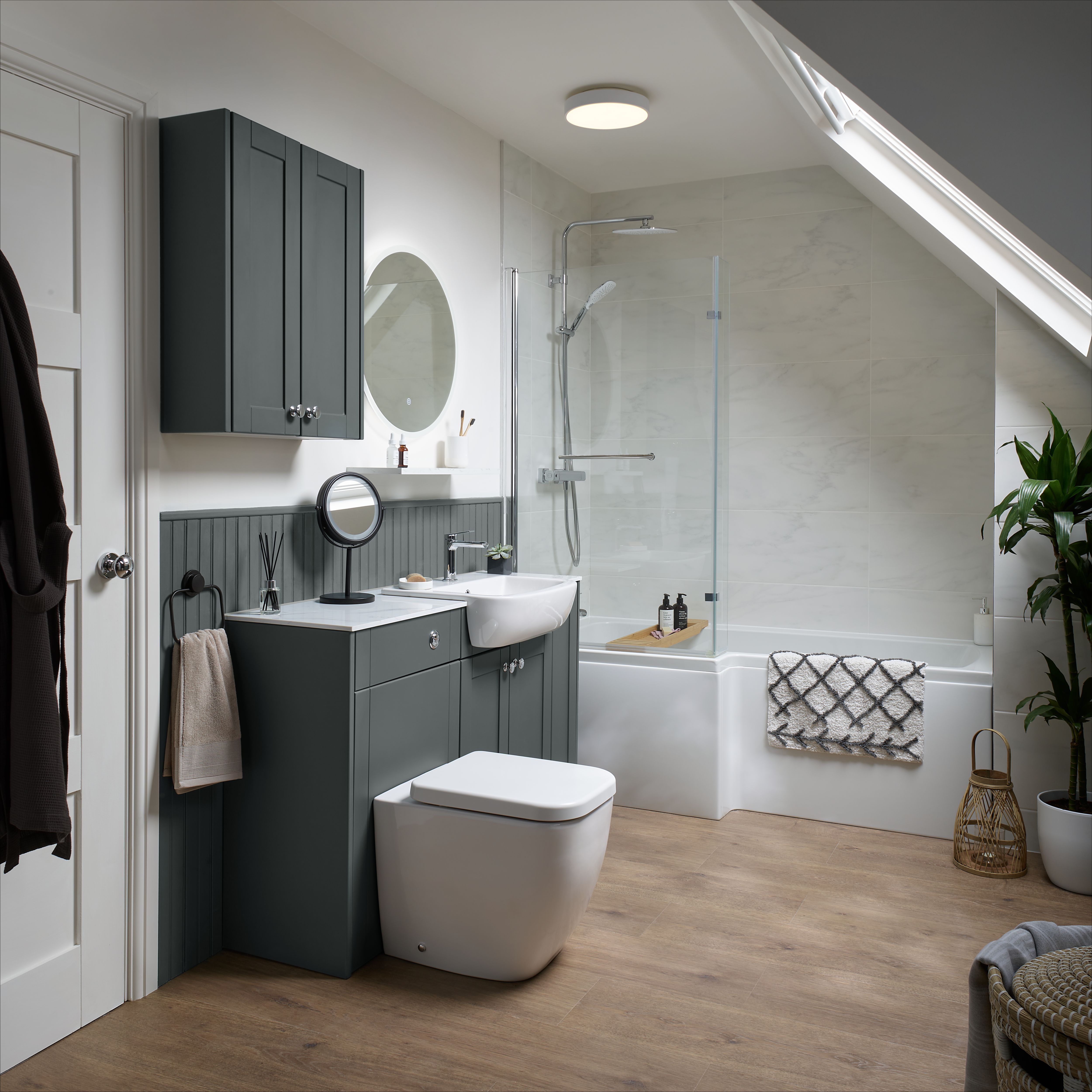 Triton Verne  Rear-Fed Exposed Silver Thermostatic Concentric Mixer Shower - 9