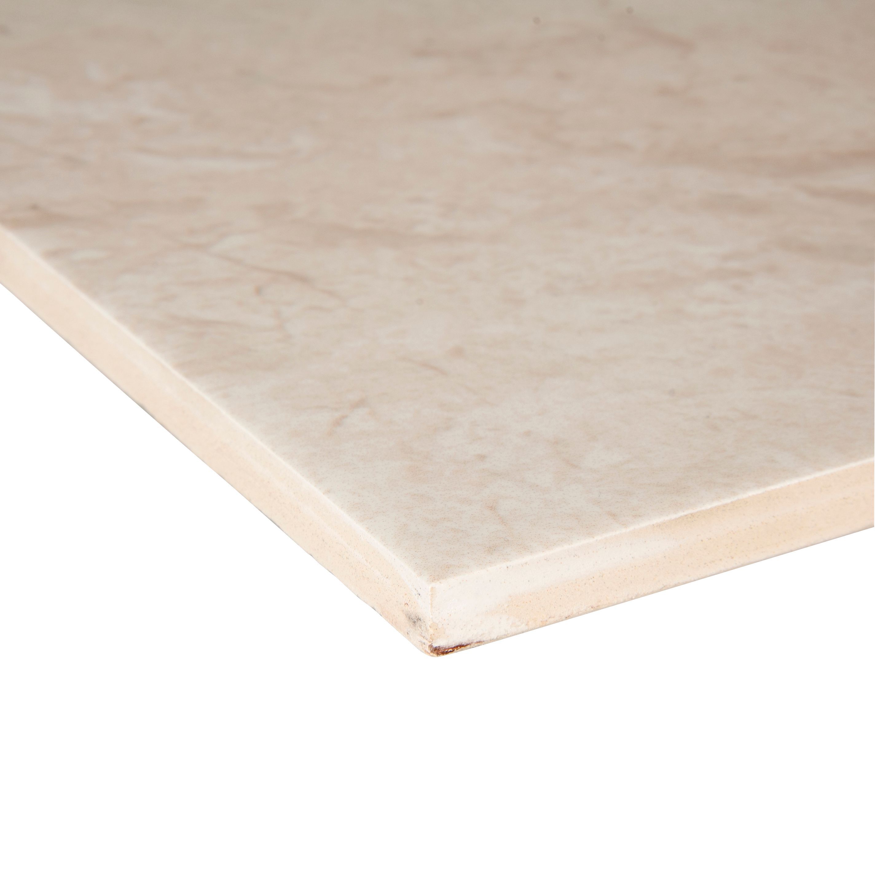 Troy Haver Chalk Matt Travertine Stone effect Ceramic Indoor Wall & floor Tile