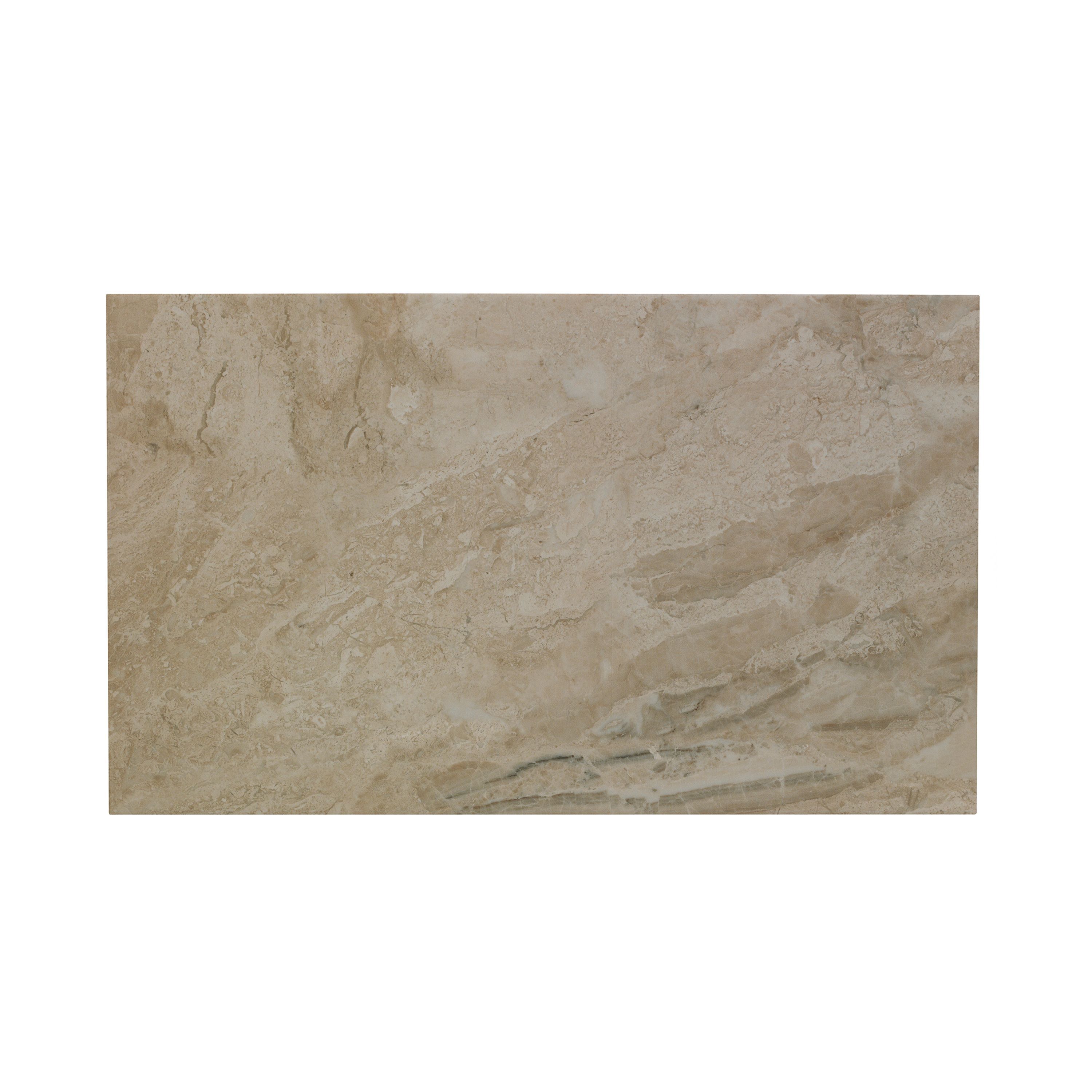 Troy Haver Sand Matt Travertine Stone effect Ceramic Indoor Wall & floor Tile
