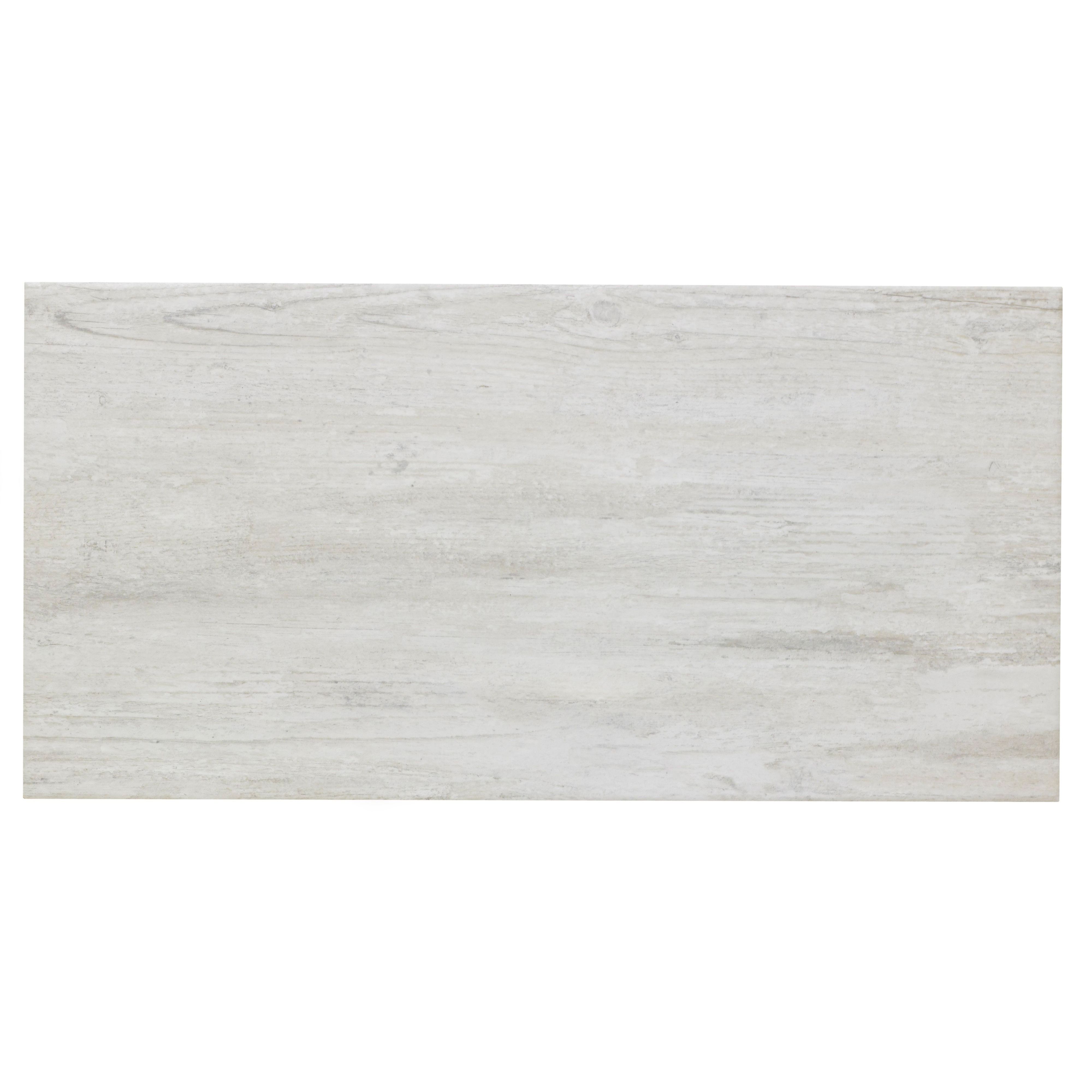 Troy Lofthouse Wood Frost Matt Wood effect Ceramic Indoor Wall & floor Tile, Pack of 6, (L)600mm (W)300mm